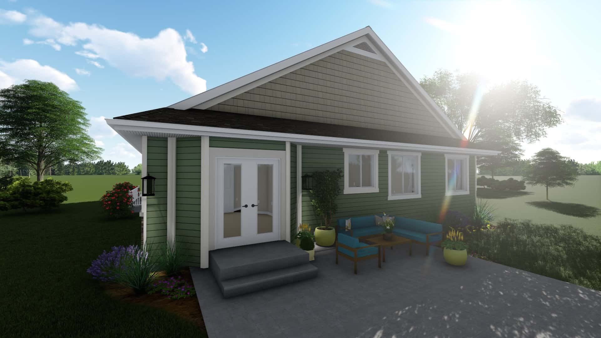 Front View of this 6-Bedroom, 1801 Sq Ft Plan - 187-1147