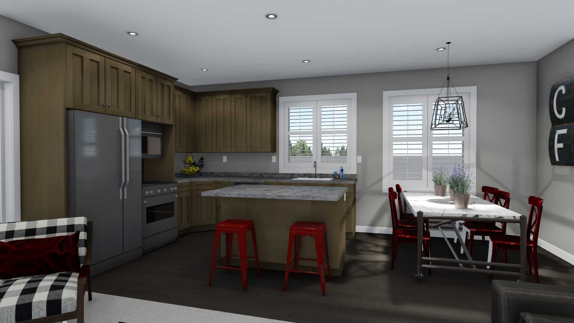 Kitchen of this 7-Bedroom, 1635 Sq Ft Plan - 187-1149