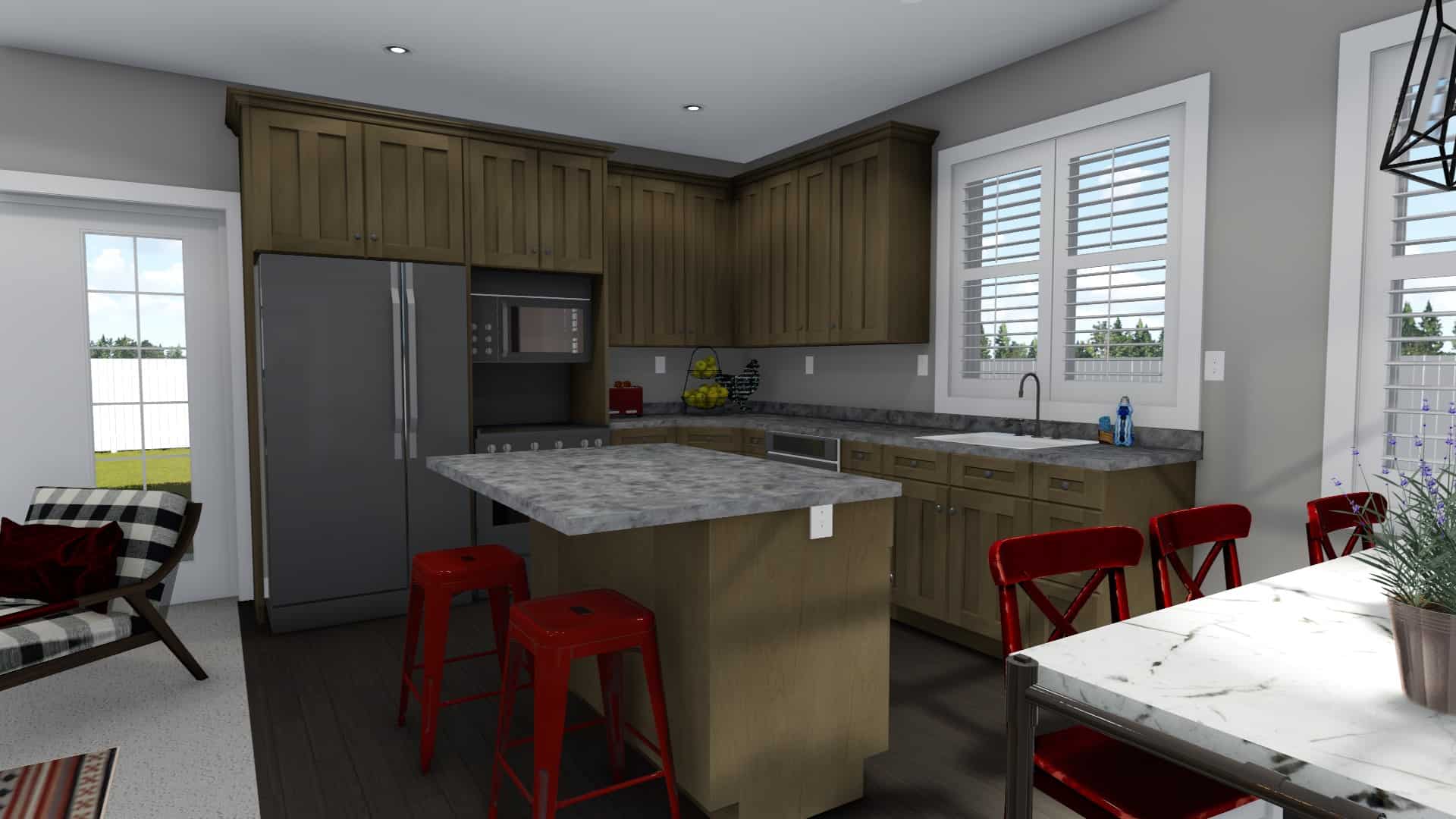 Kitchen of this 7-Bedroom, 1635 Sq Ft Plan - 187-1149
