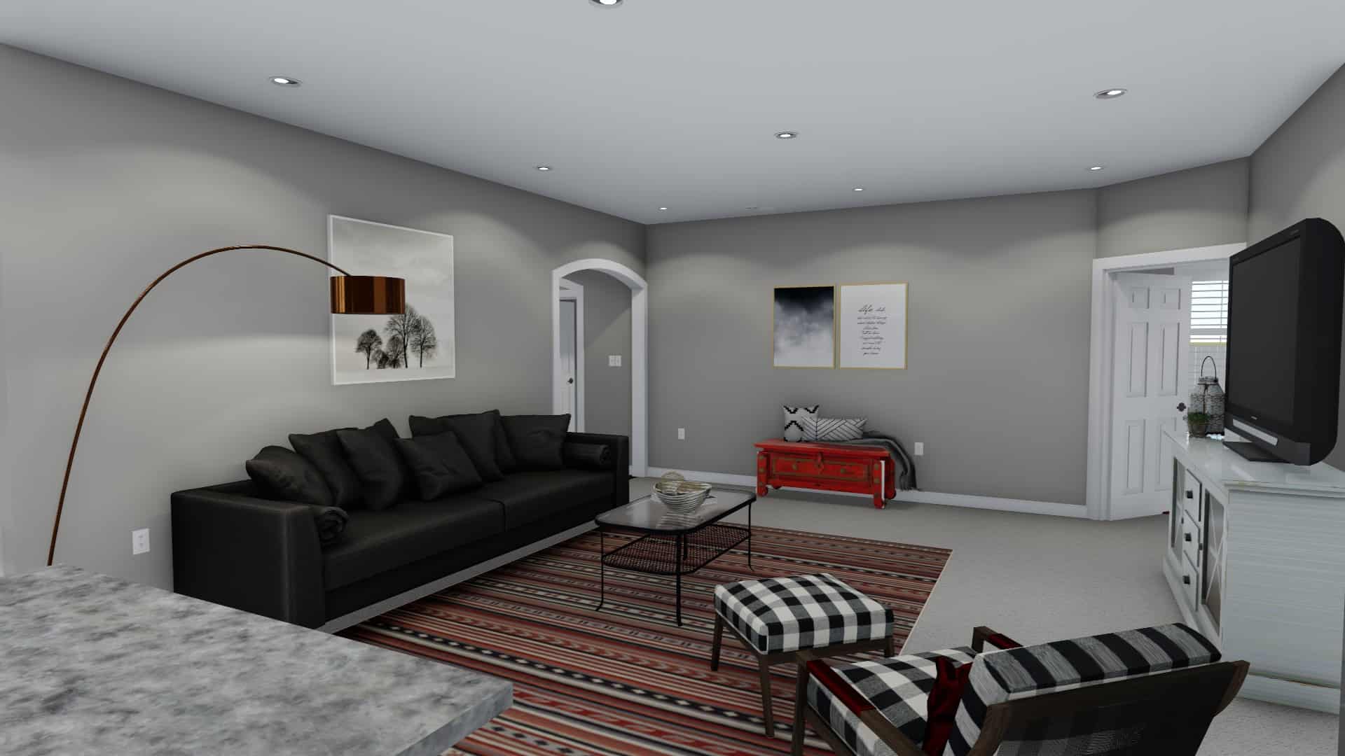 Family Room of this 7-Bedroom, 1635 Sq Ft Plan - 187-1149