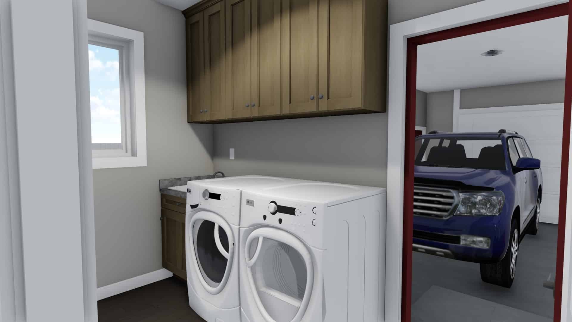 Laundry Room of this 7-Bedroom, 1635 Sq Ft Plan - 187-1149