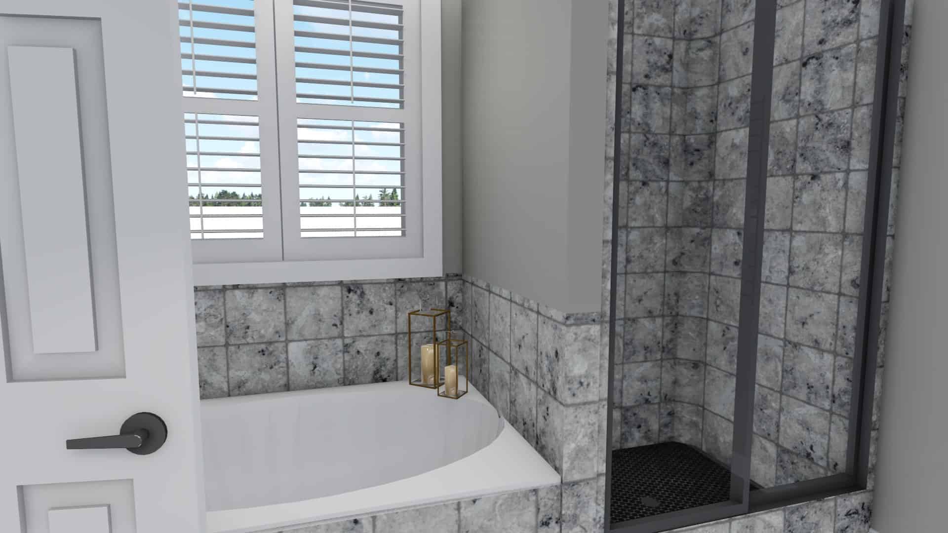 Master Bathroom of this 7-Bedroom, 1635 Sq Ft Plan - 187-1149