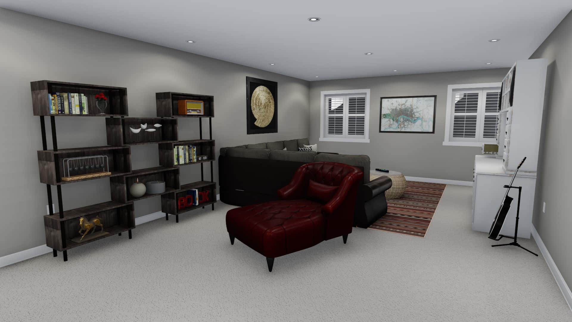 Family Room of this 7-Bedroom, 1635 Sq Ft Plan - 187-1149