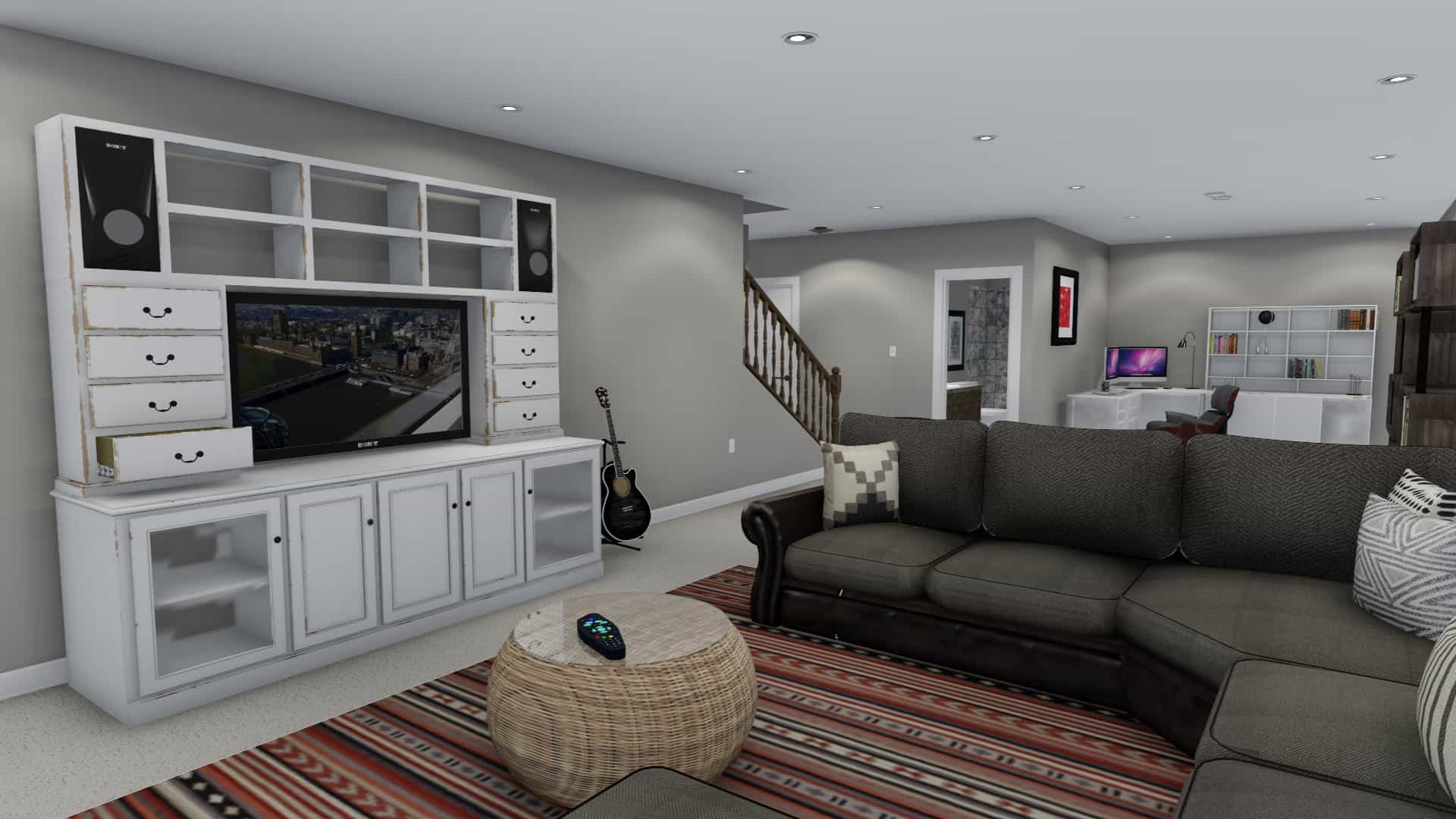 Family Room of this 7-Bedroom, 1635 Sq Ft Plan - 187-1149