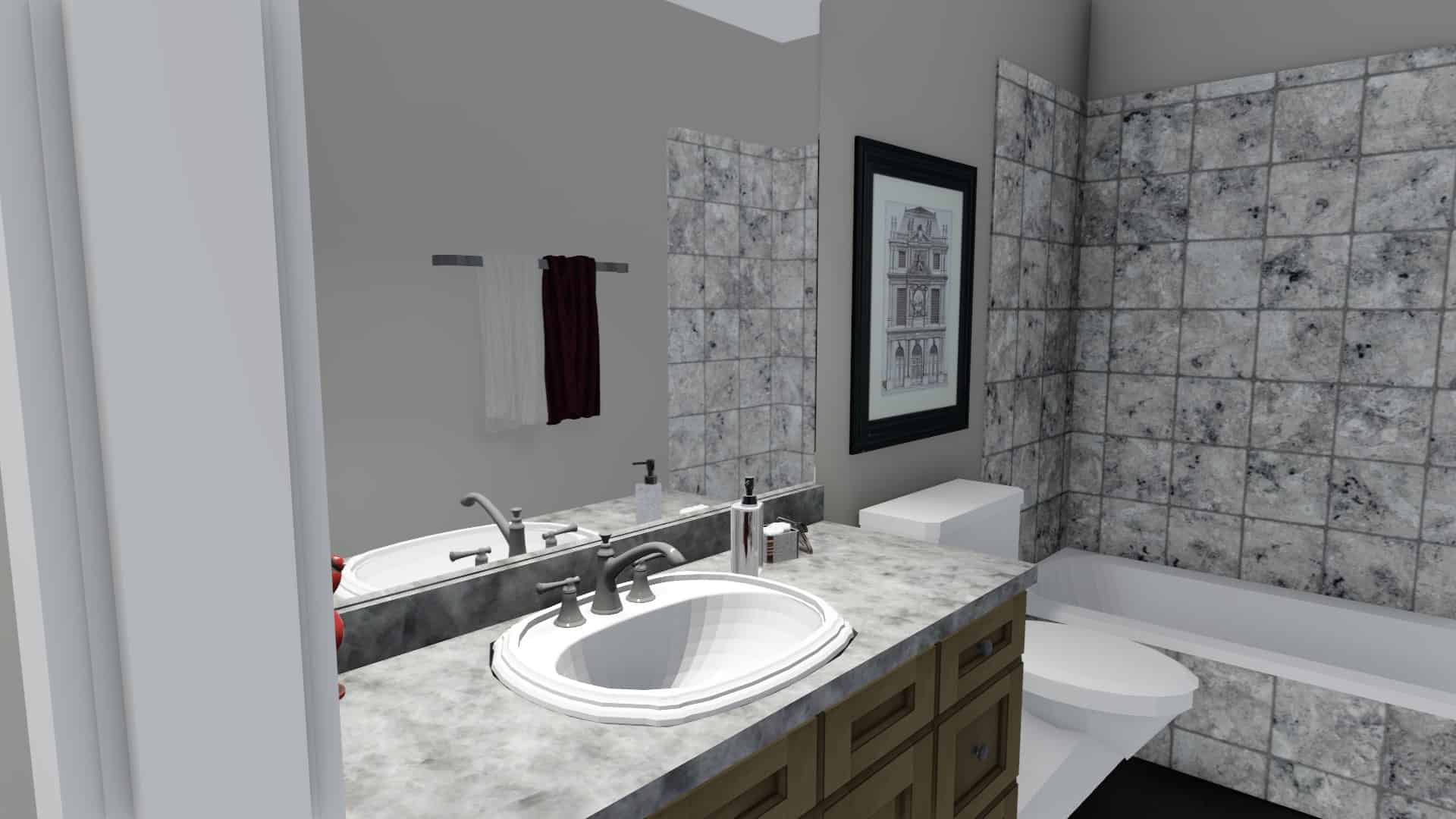 Bathroom of this 7-Bedroom, 1635 Sq Ft Plan - 187-1149