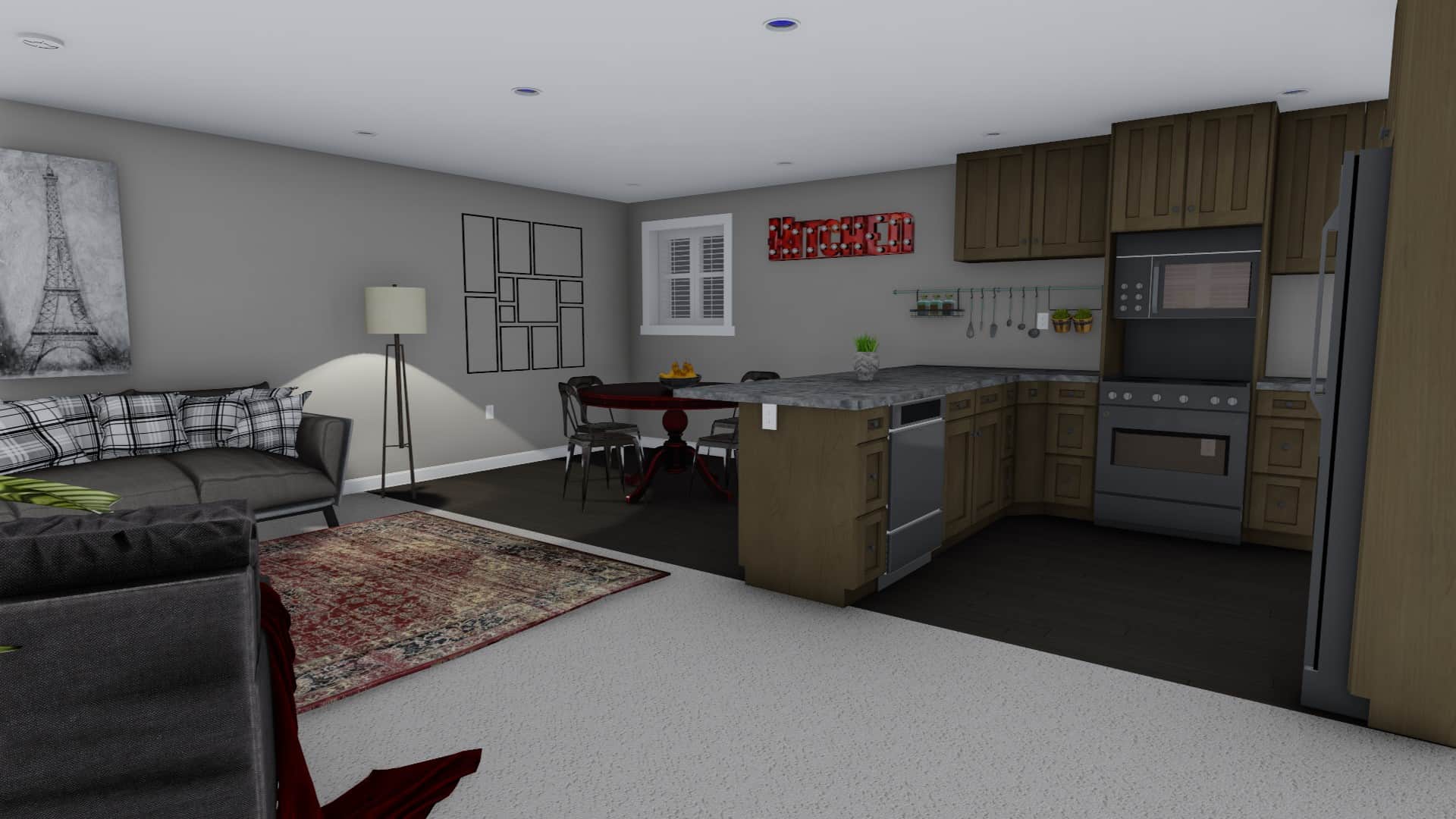 Kitchen of this 7-Bedroom, 1635 Sq Ft Plan - 187-1149