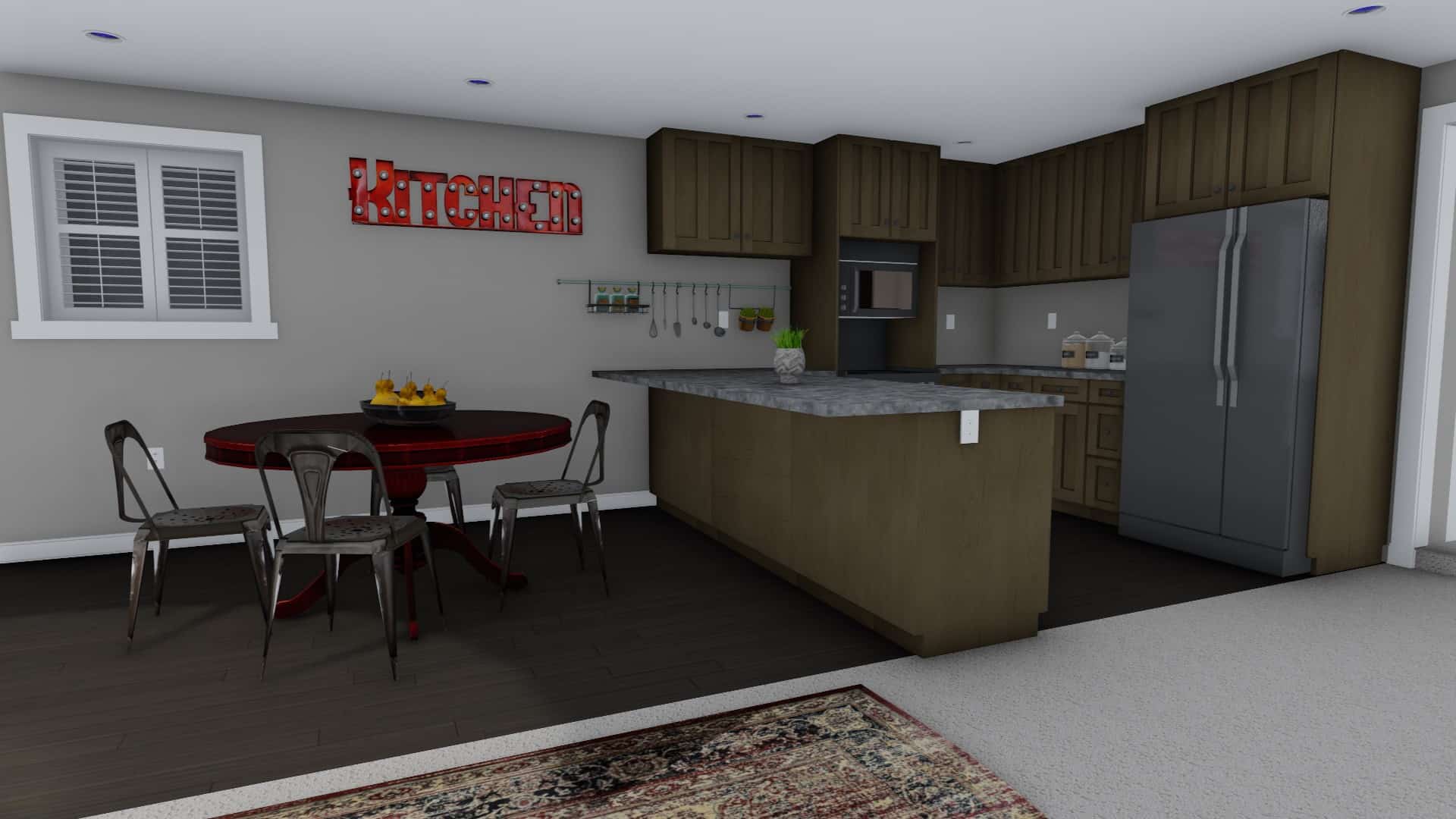 Kitchen of this 7-Bedroom, 1635 Sq Ft Plan - 187-1149