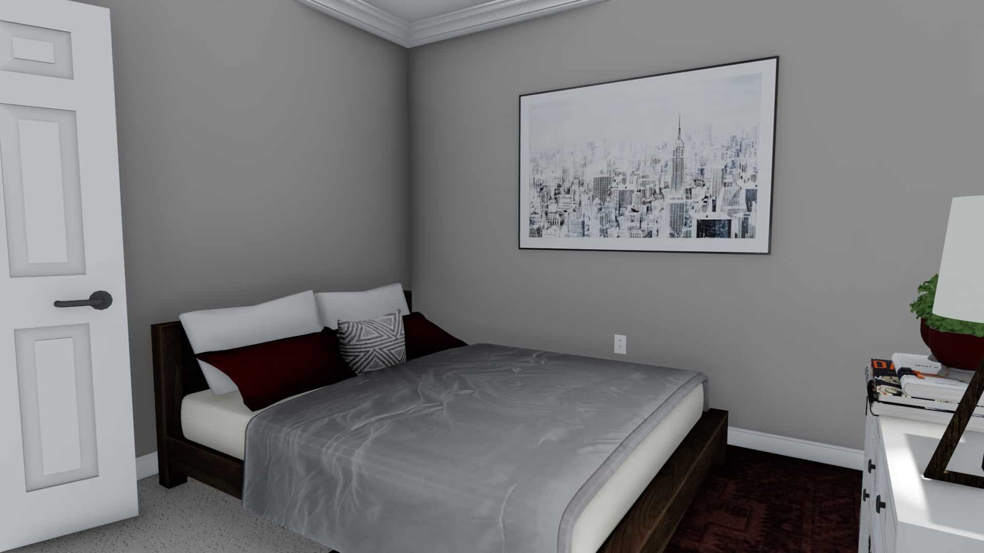 Bedroom of this 7-Bedroom, 1635 Sq Ft Plan - 187-1149