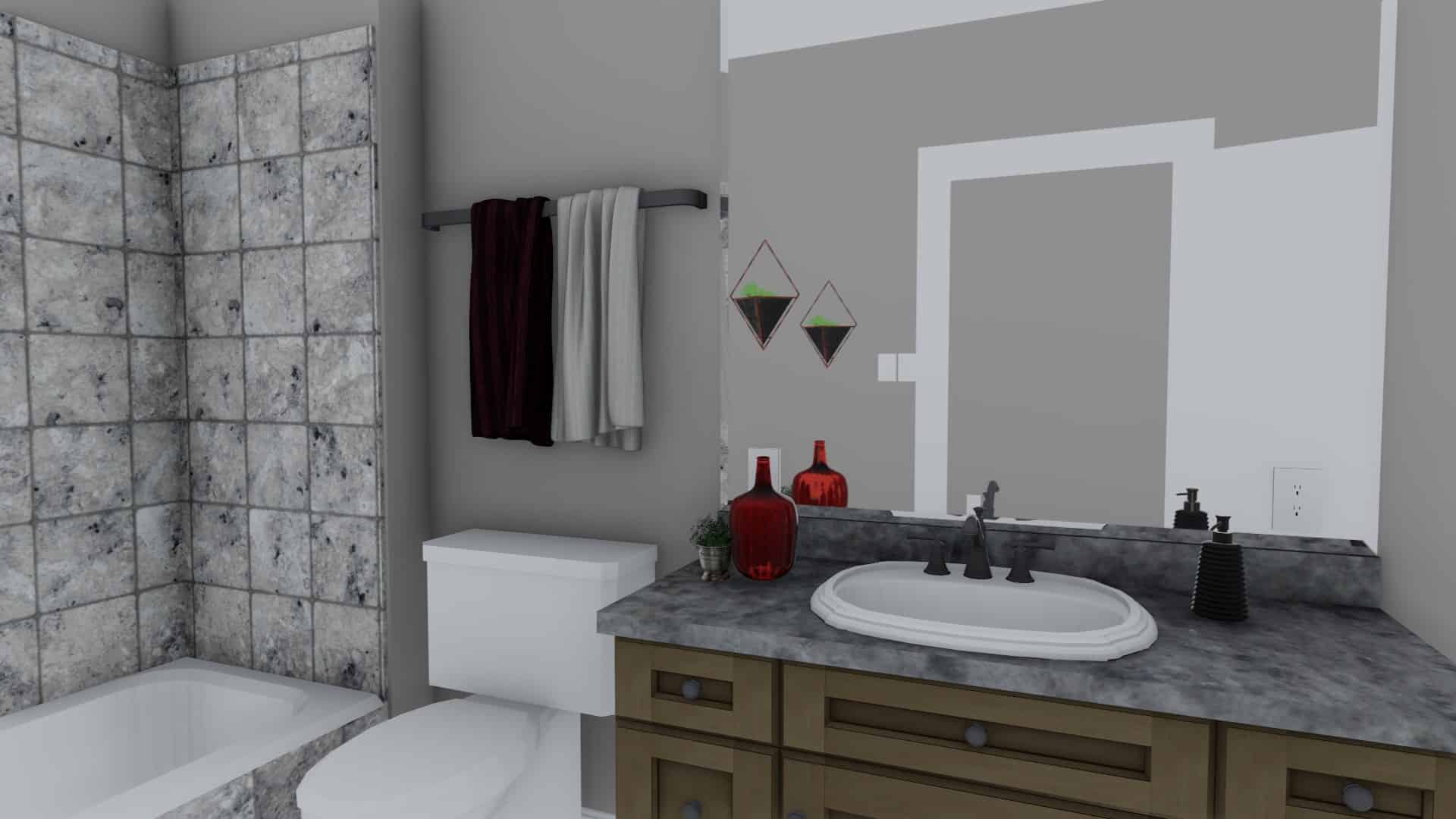 Bathroom of this 7-Bedroom, 1635 Sq Ft Plan - 187-1149