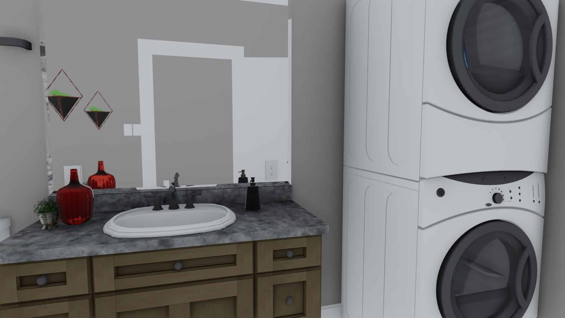 Laundry Room of this 7-Bedroom, 1635 Sq Ft Plan - 187-1149