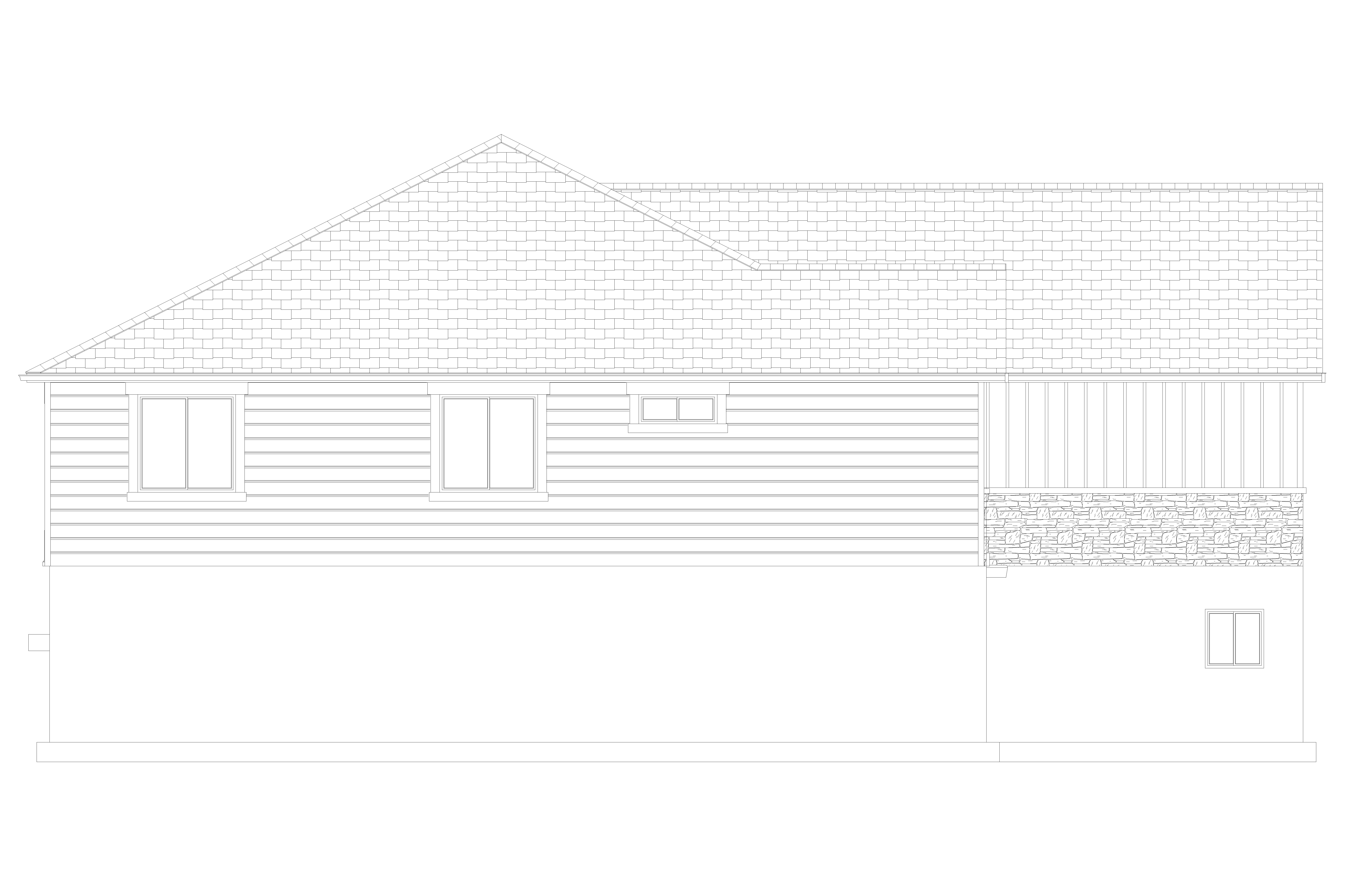 Home Plan Left Elevation of this 7-Bedroom,1635 Sq Ft Plan -187-1149