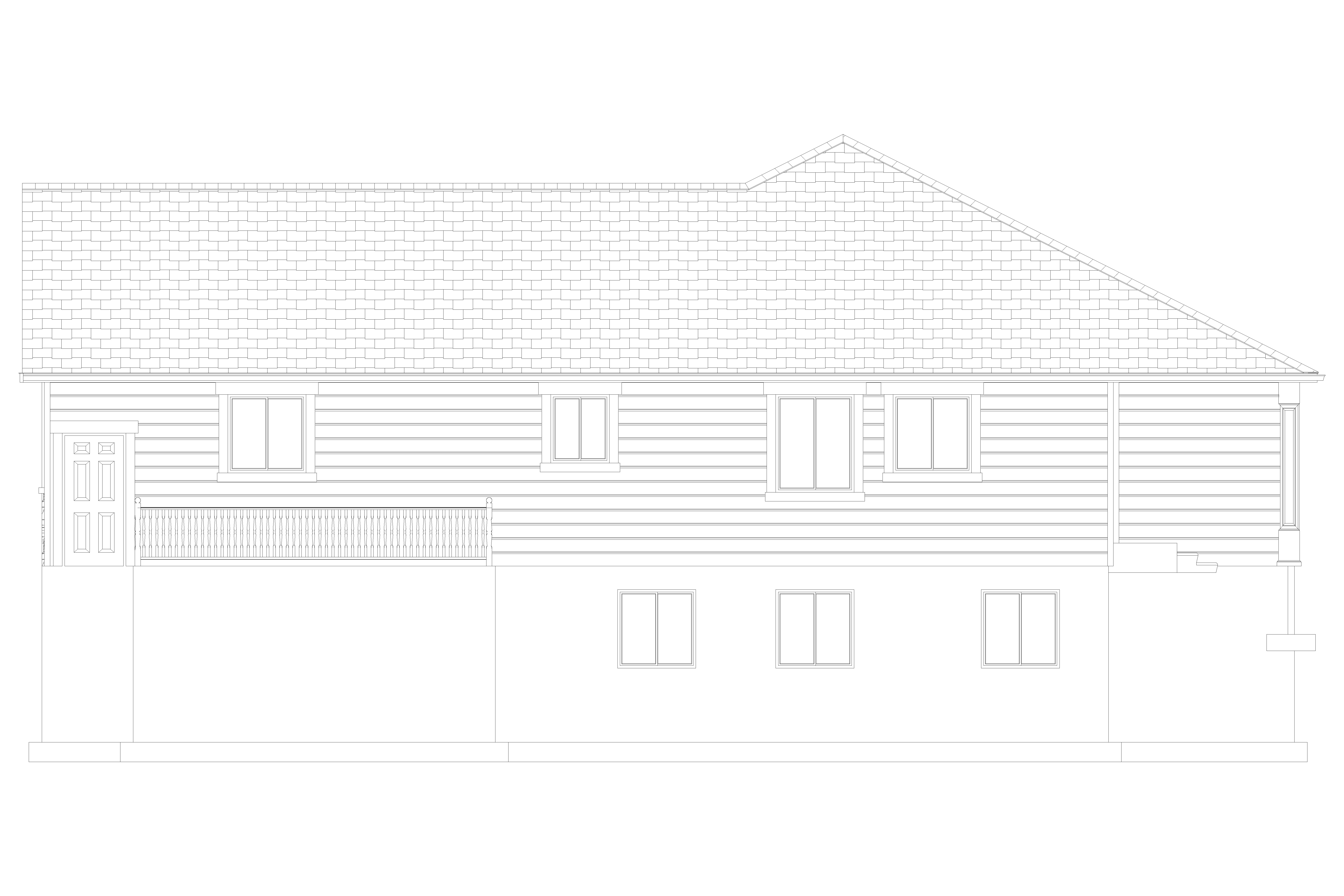 Home Plan Right Elevation of this 7-Bedroom,1635 Sq Ft Plan -187-1149
