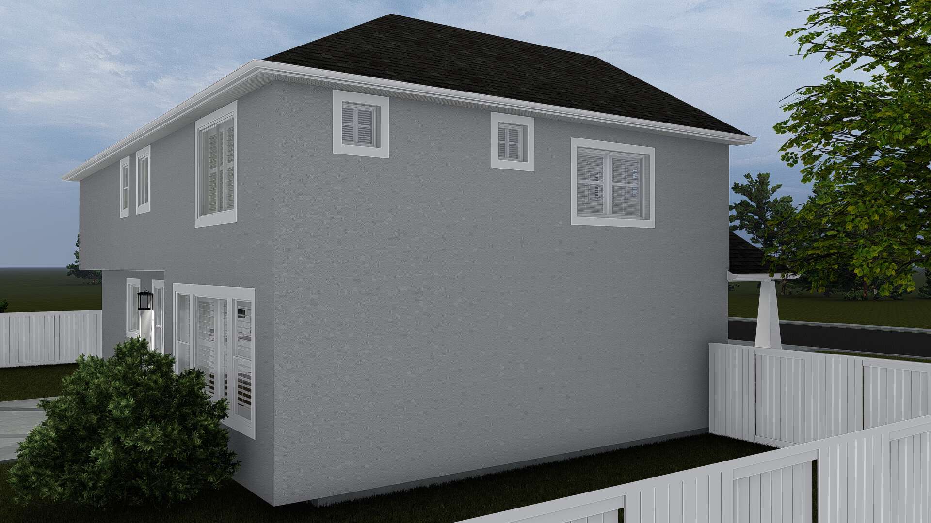 Side View of this 4-Bedroom, 2473 Sq Ft Plan - 187-1150