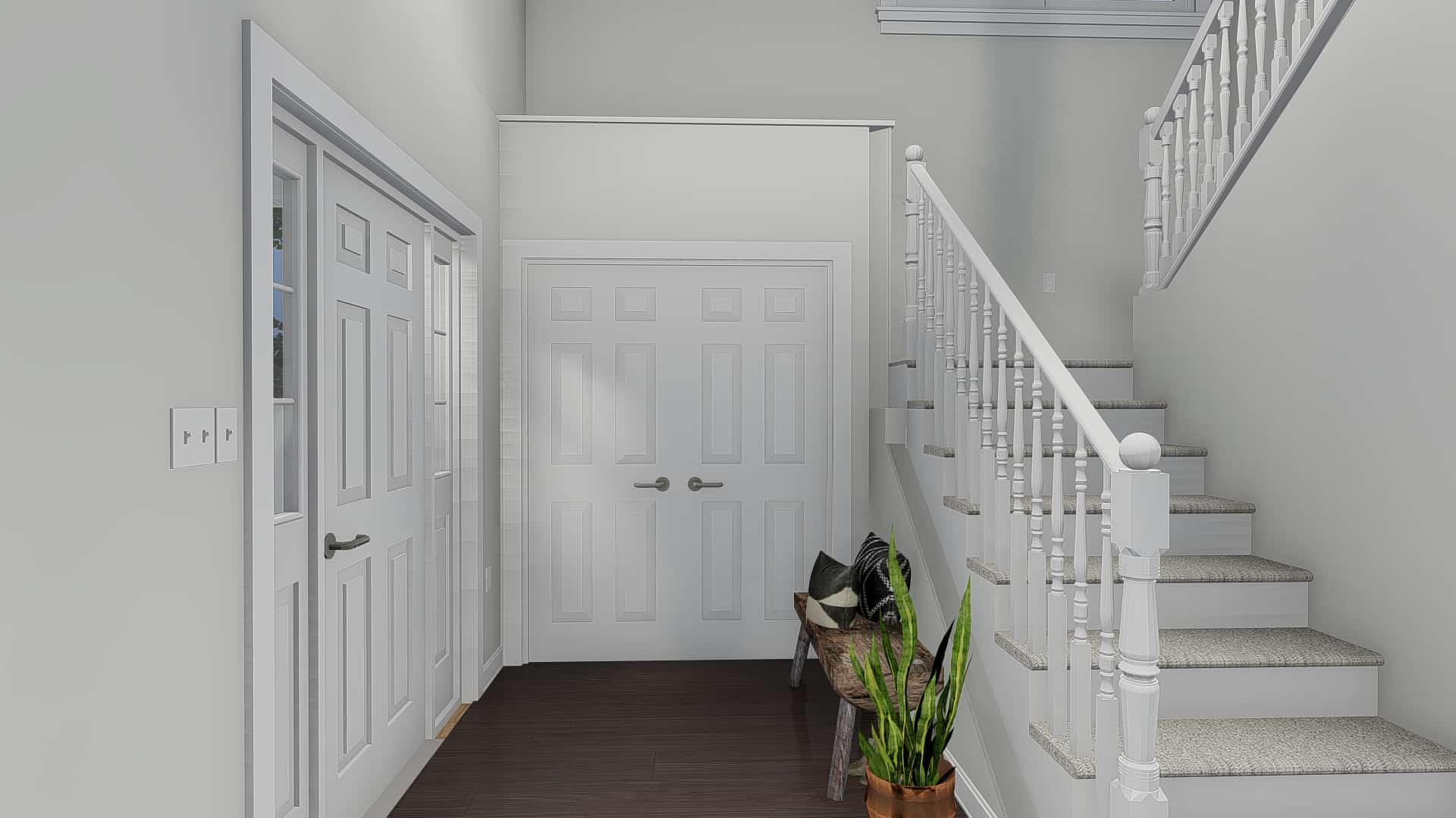 Entry Hall: Staircase of this 4-Bedroom, 2473 Sq Ft Plan - 187-1150