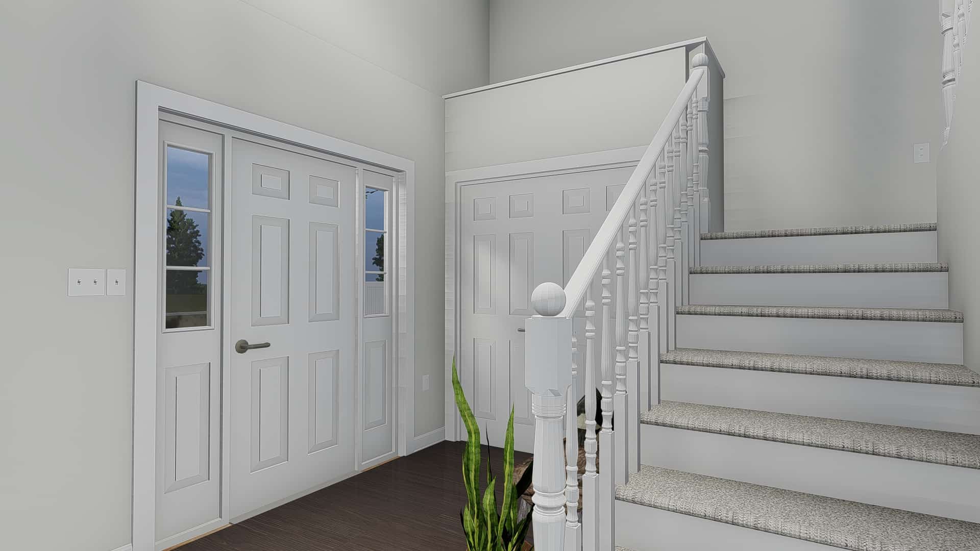 Entry Hall: Staircase of this 4-Bedroom, 2473 Sq Ft Plan - 187-1150