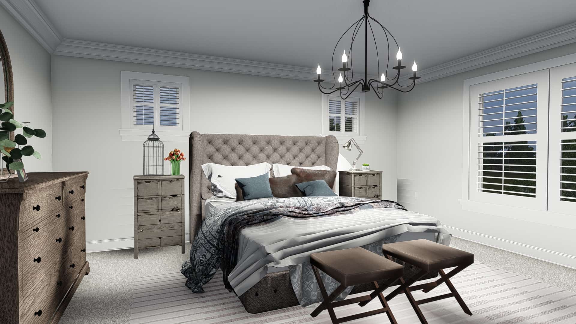 Master Bedroom of this 4-Bedroom,2473 Sq Ft Plan -2473