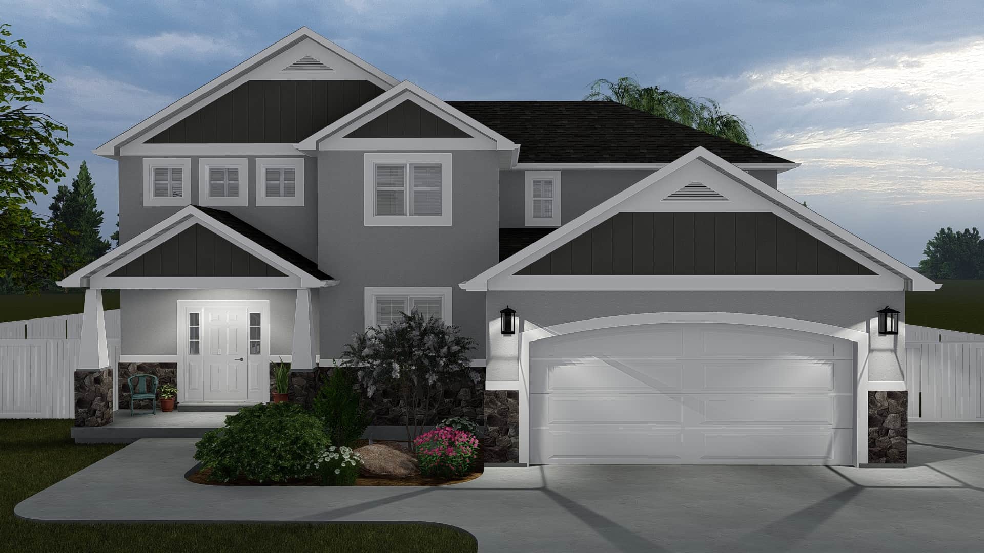 Contemporary Craftsman home (ThePlanCollection: Plan #187-1150)