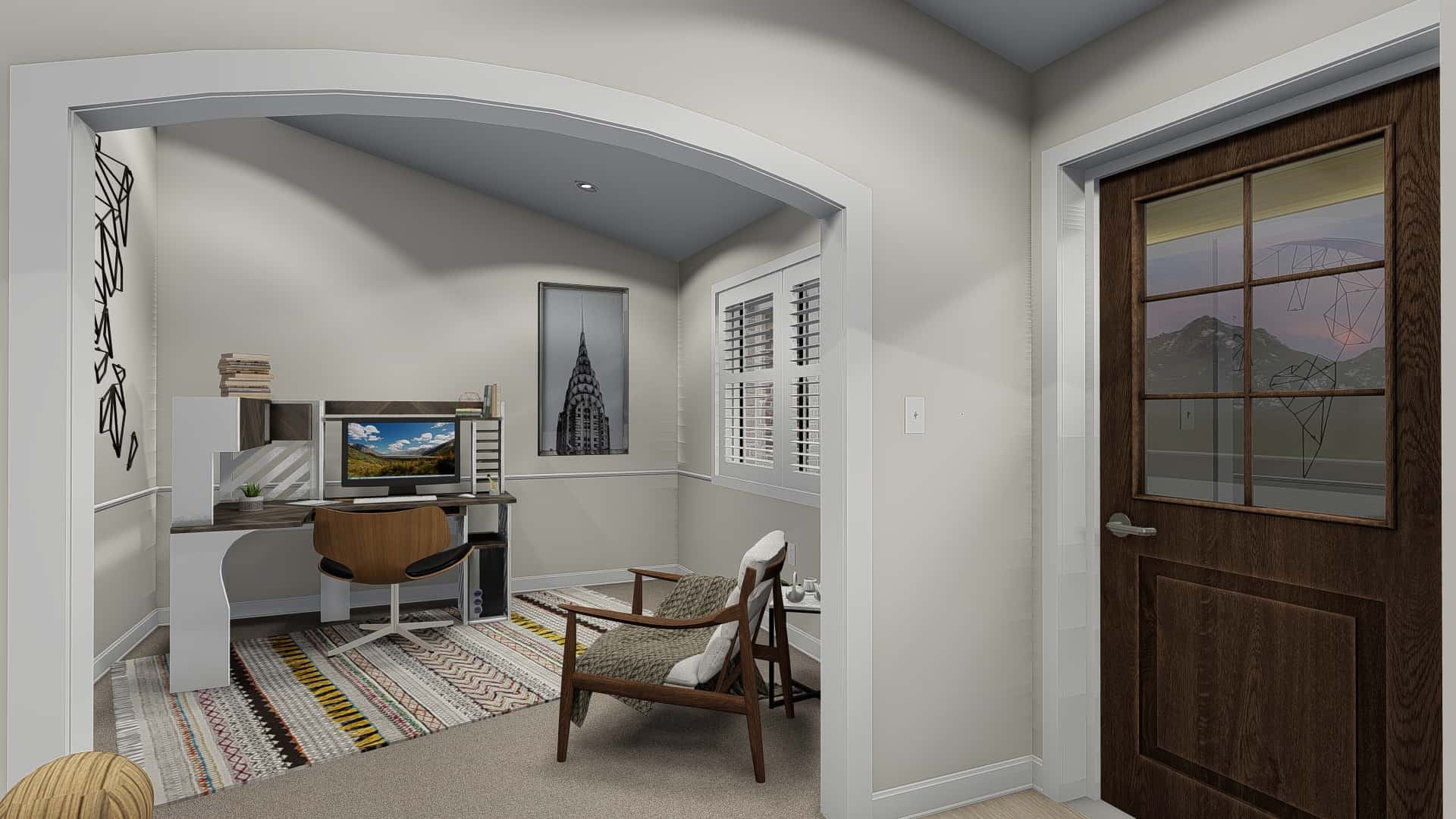Home Office of this 3-Bedroom, 1861 Sq Ft Plan - 187-1151