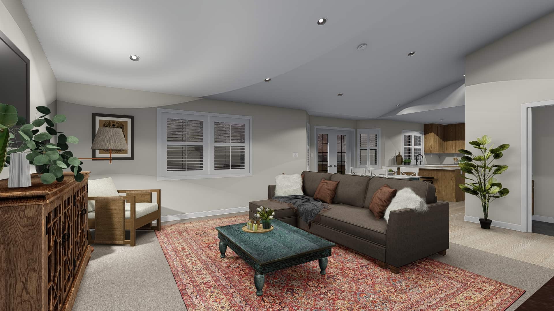 Family Room of this 3-Bedroom, 1861 Sq Ft Plan - 187-1151