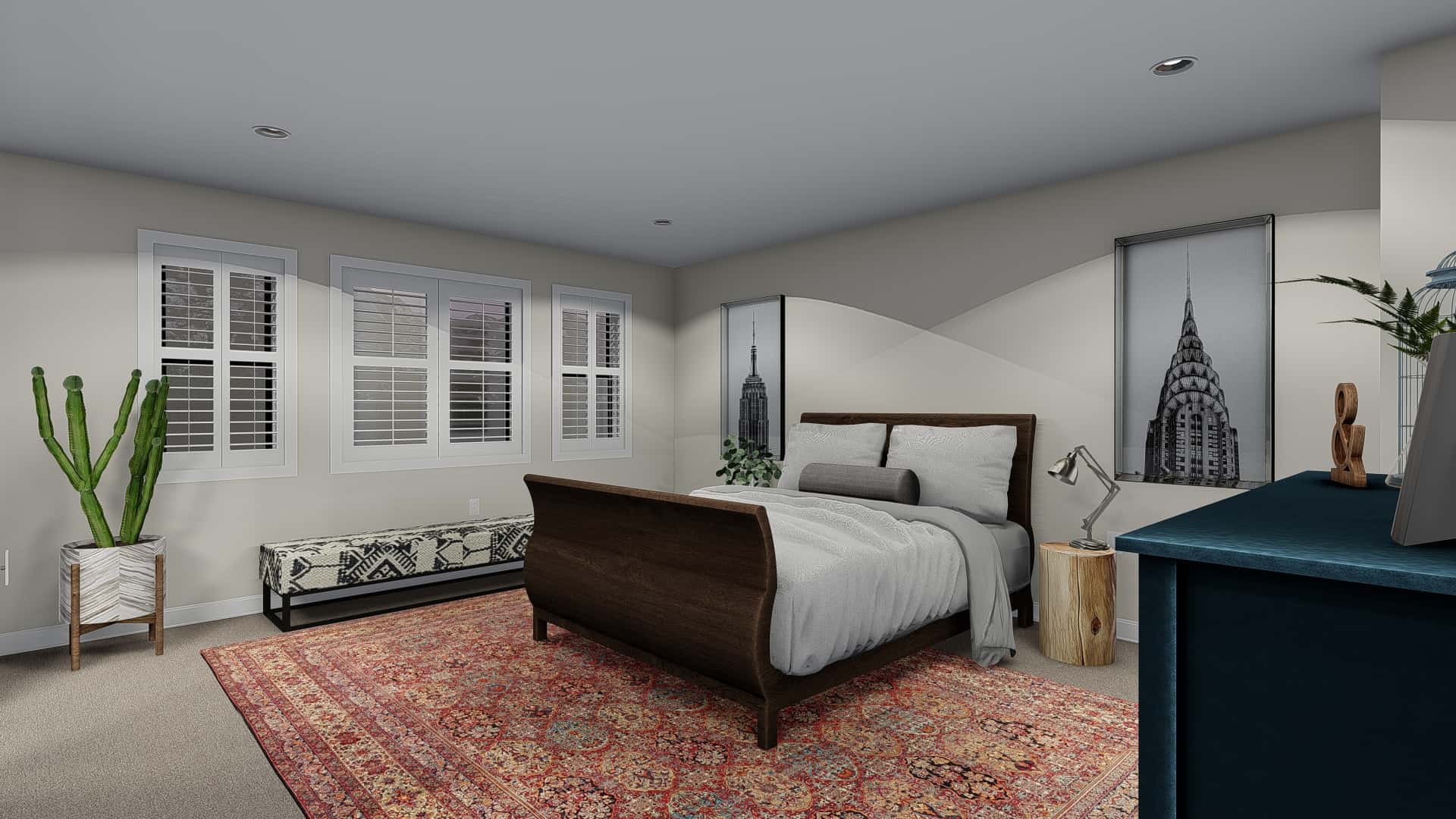 Master Bedroom of this 3-Bedroom, 1861 Sq Ft Plan - 187-1151