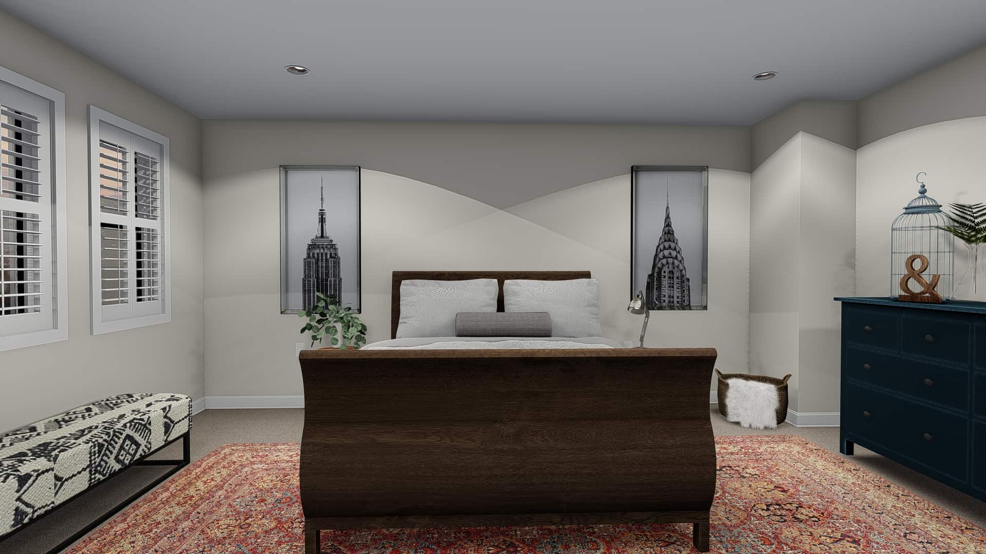 Master Bedroom of this 3-Bedroom, 1861 Sq Ft Plan - 187-1151