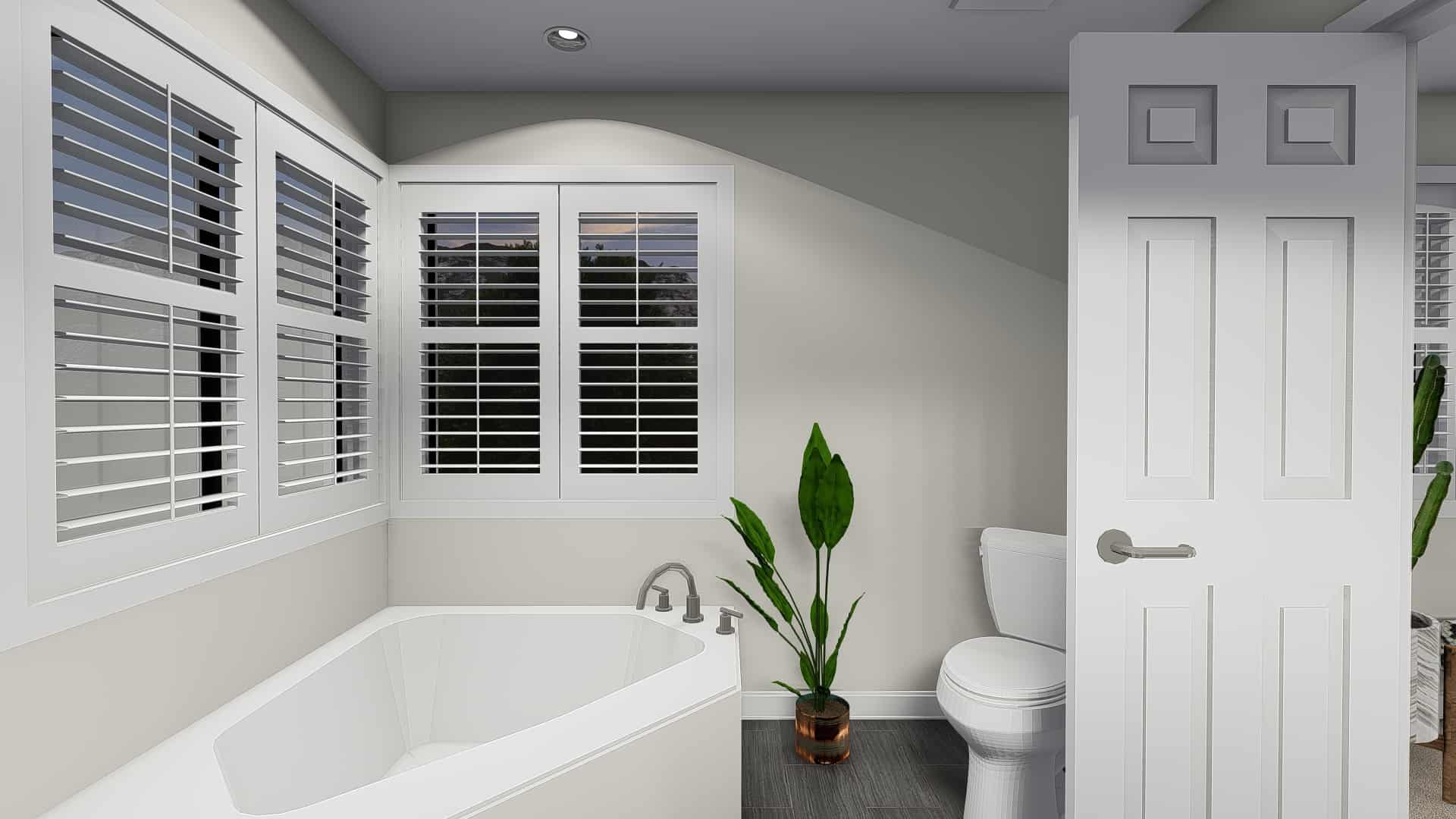 Master Bathroom of this 3-Bedroom, 1861 Sq Ft Plan - 187-1151