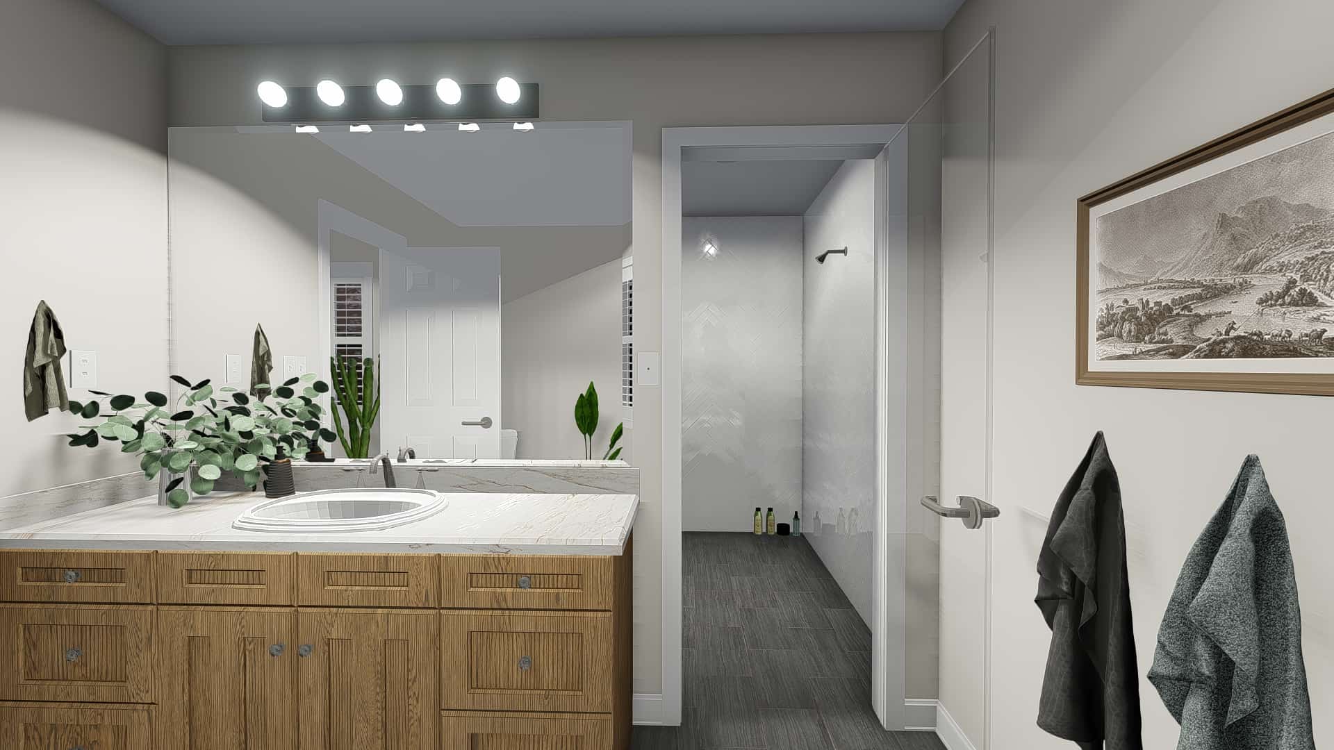 Master Bathroom of this 3-Bedroom, 1861 Sq Ft Plan - 187-1151