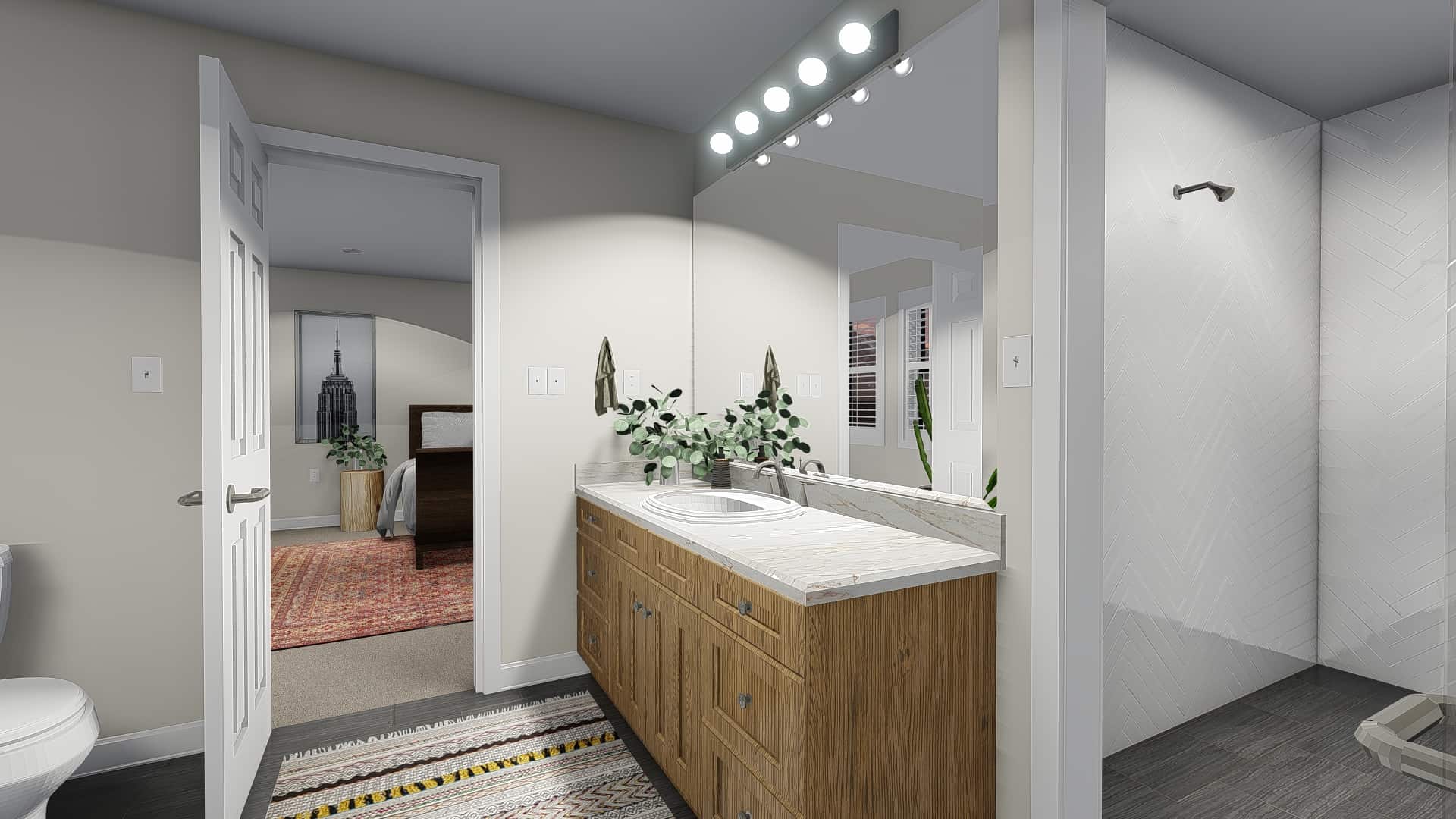 Master Bathroom of this 3-Bedroom, 1861 Sq Ft Plan - 187-1151