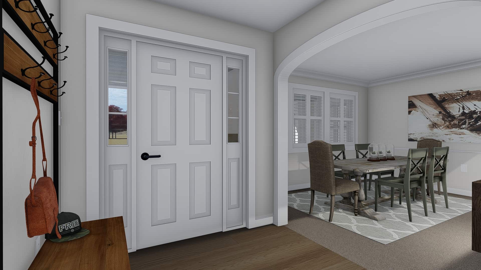 Entry Hall: Foyer of this 3-Bedroom, 2084 Sq Ft Plan - 187-1152