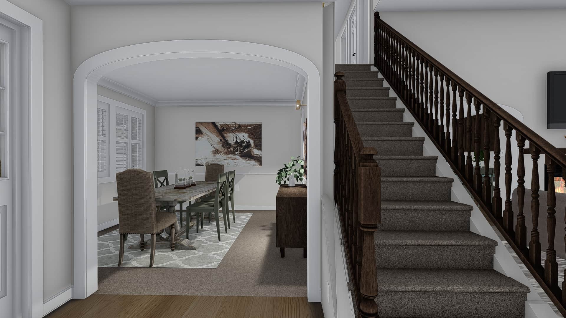 Entry Hall: Staircase of this 3-Bedroom, 2084 Sq Ft Plan - 187-1152