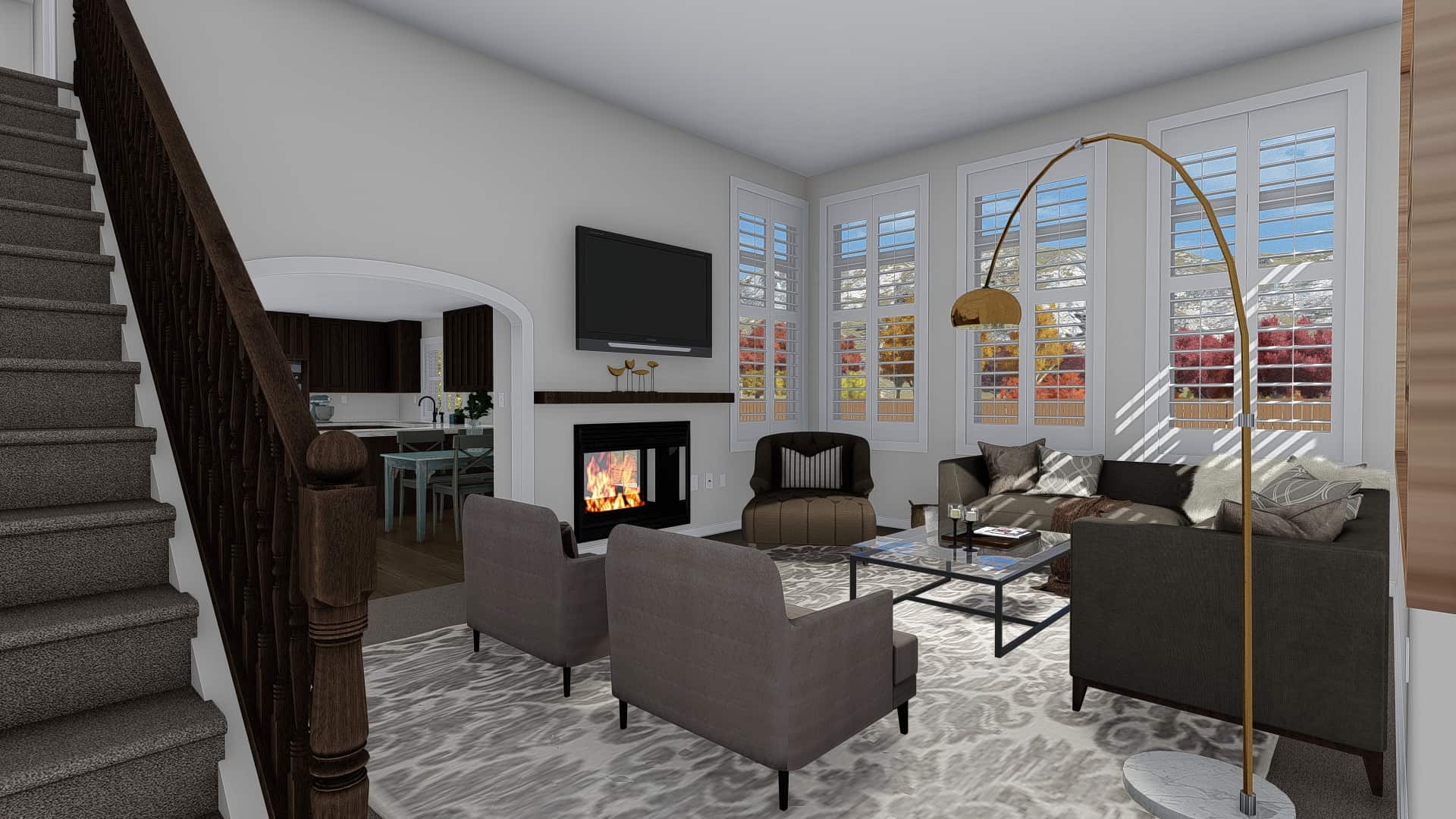 Family Room of this 3-Bedroom, 2084 Sq Ft Plan - 187-1152