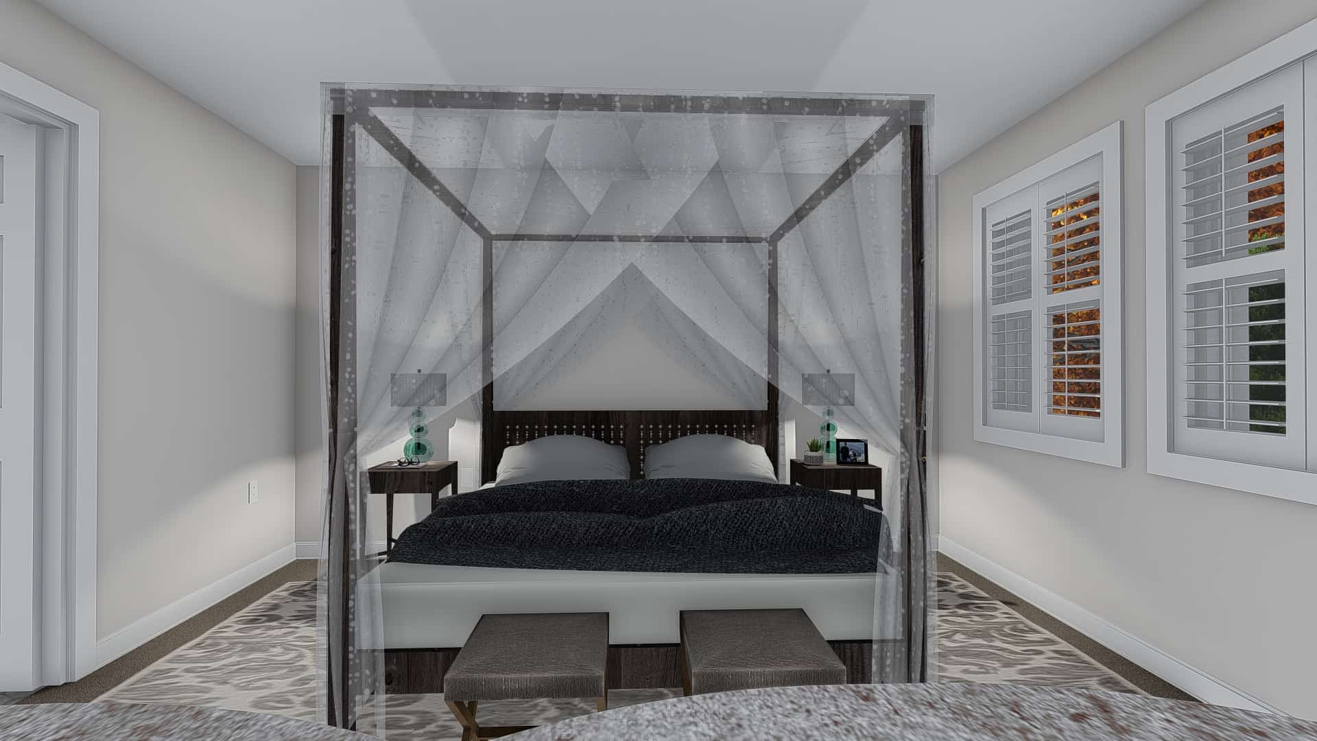 Master Bedroom of this 3-Bedroom, 2084 Sq Ft Plan - 187-1152