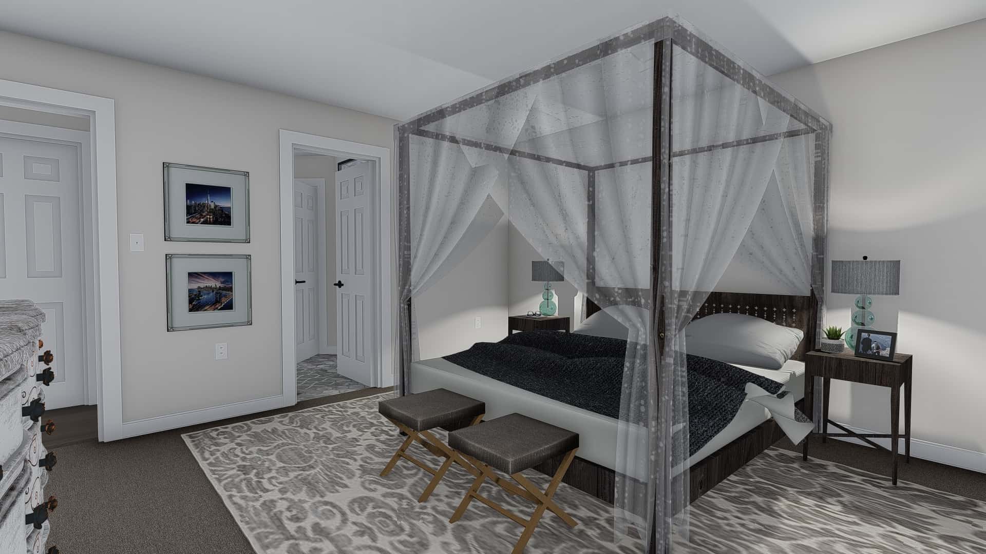 Master Bedroom of this 3-Bedroom, 2084 Sq Ft Plan - 187-1152