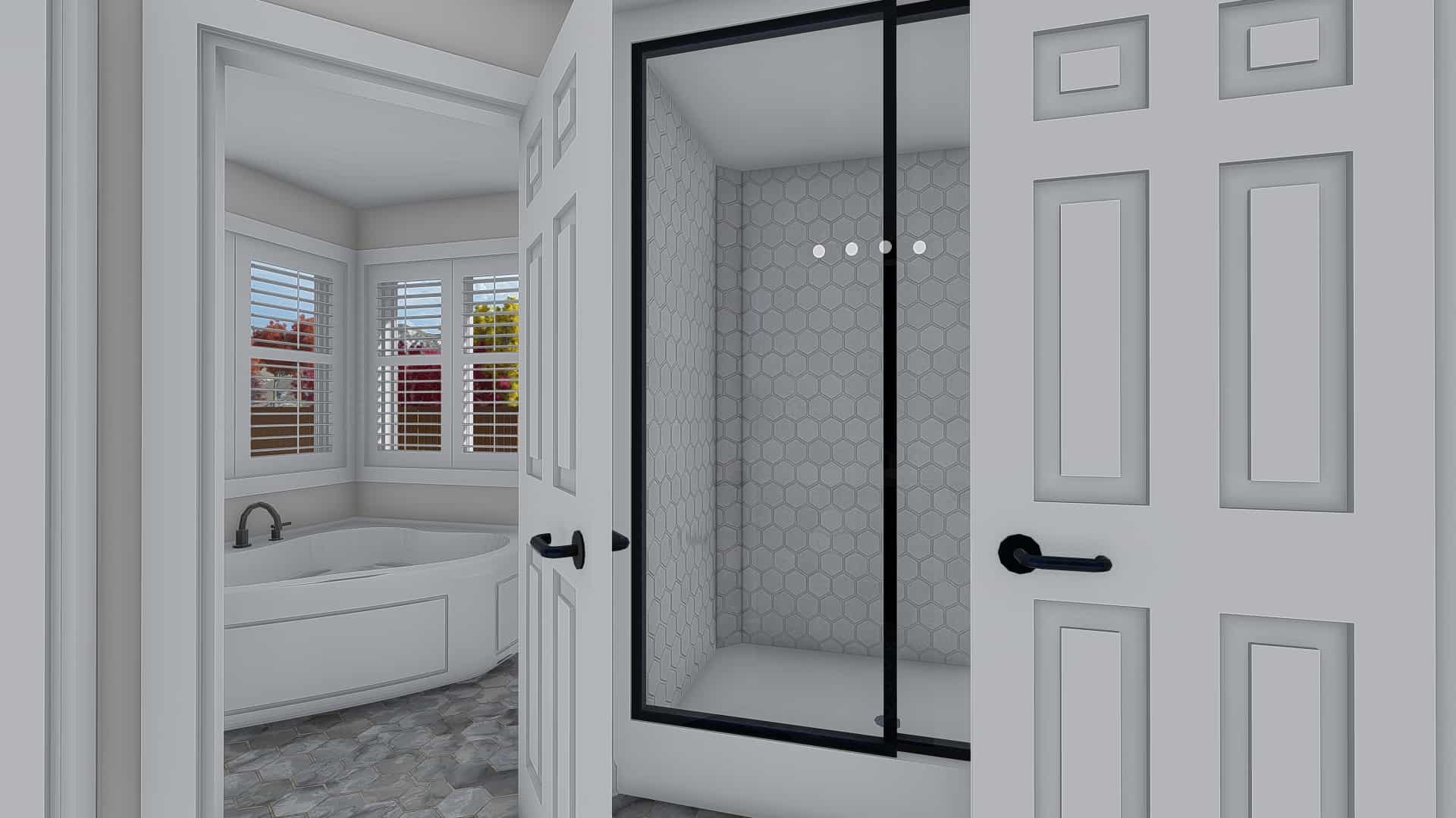 Master Bathroom of this 3-Bedroom, 2084 Sq Ft Plan - 187-1152