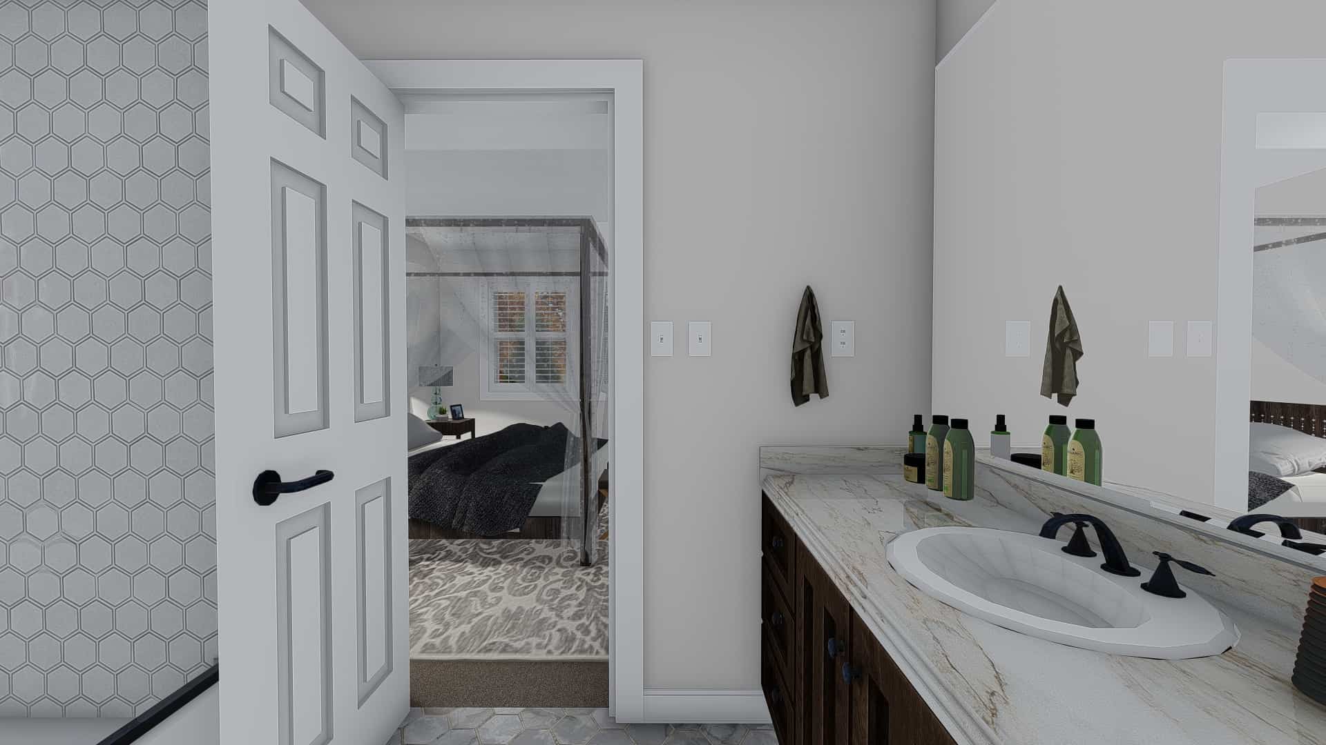 Master Bathroom of this 3-Bedroom, 2084 Sq Ft Plan - 187-1152