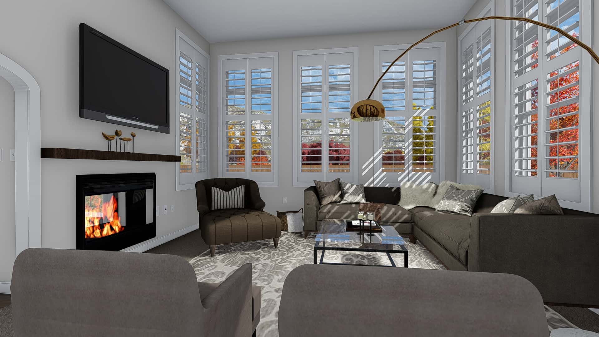 Family Room of this 3-Bedroom, 2084 Sq Ft Plan - 187-1152