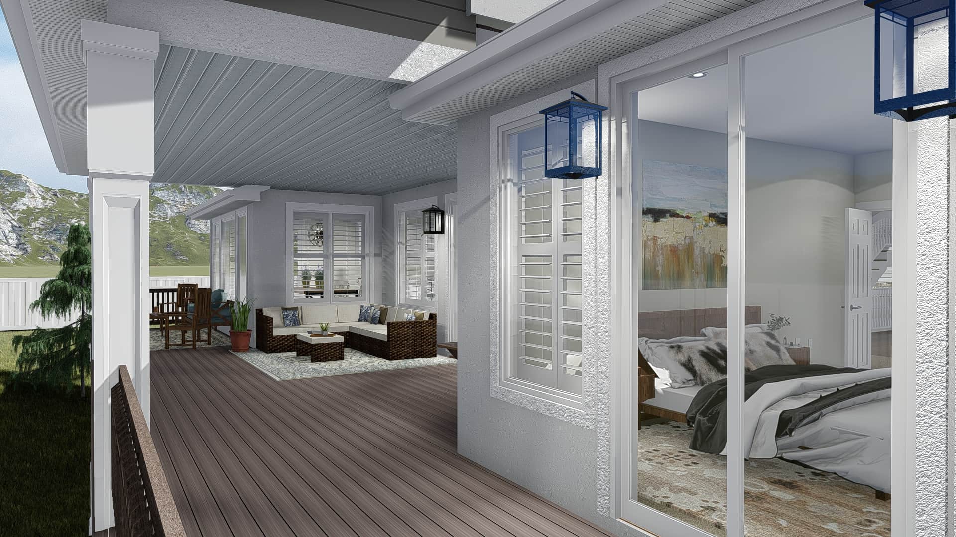 Deck of this 3-Bedroom, 2920 Sq Ft Plan - 187-1154