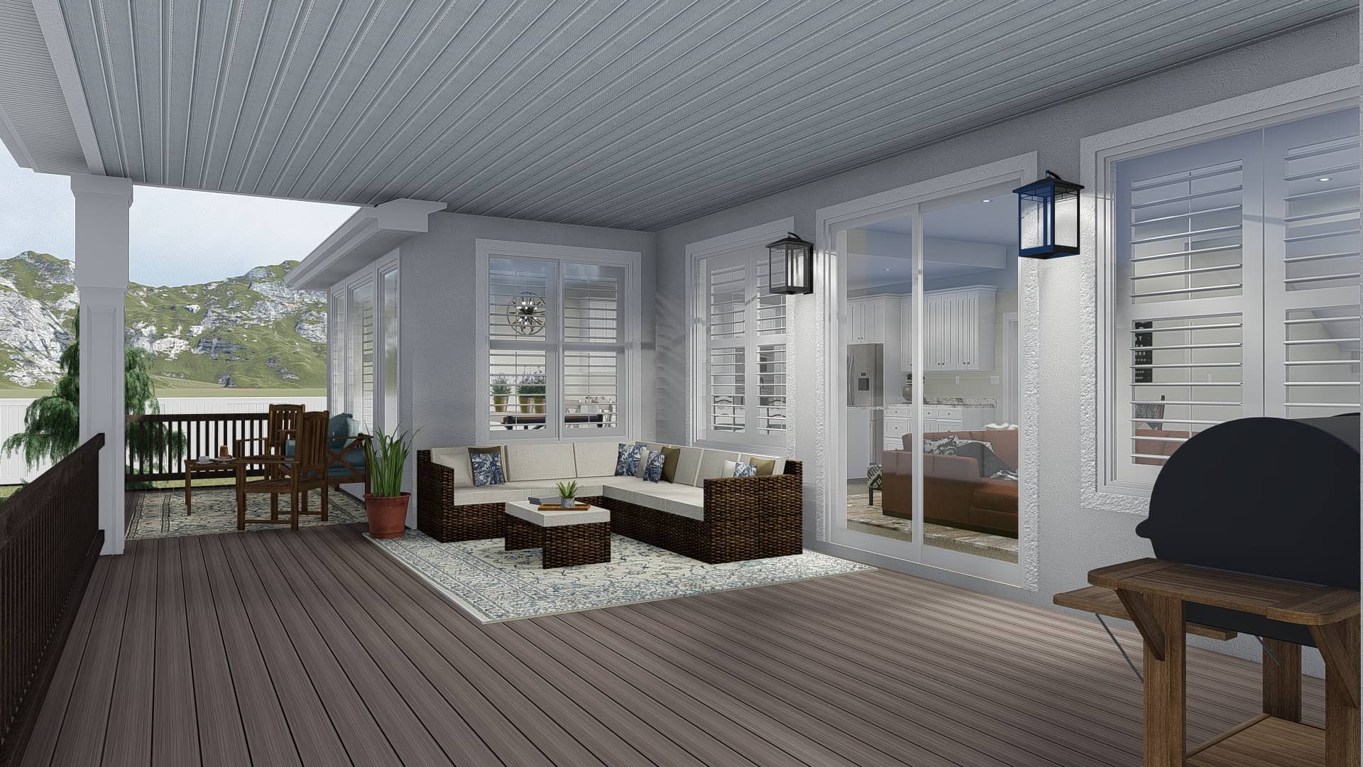 Deck of this 3-Bedroom, 2920 Sq Ft Plan - 187-1154