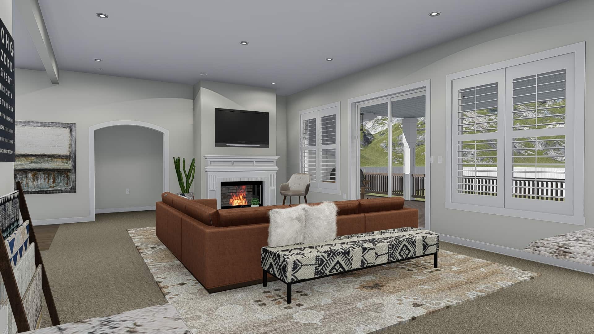 Family Room of this 3-Bedroom, 2920 Sq Ft Plan - 187-1154