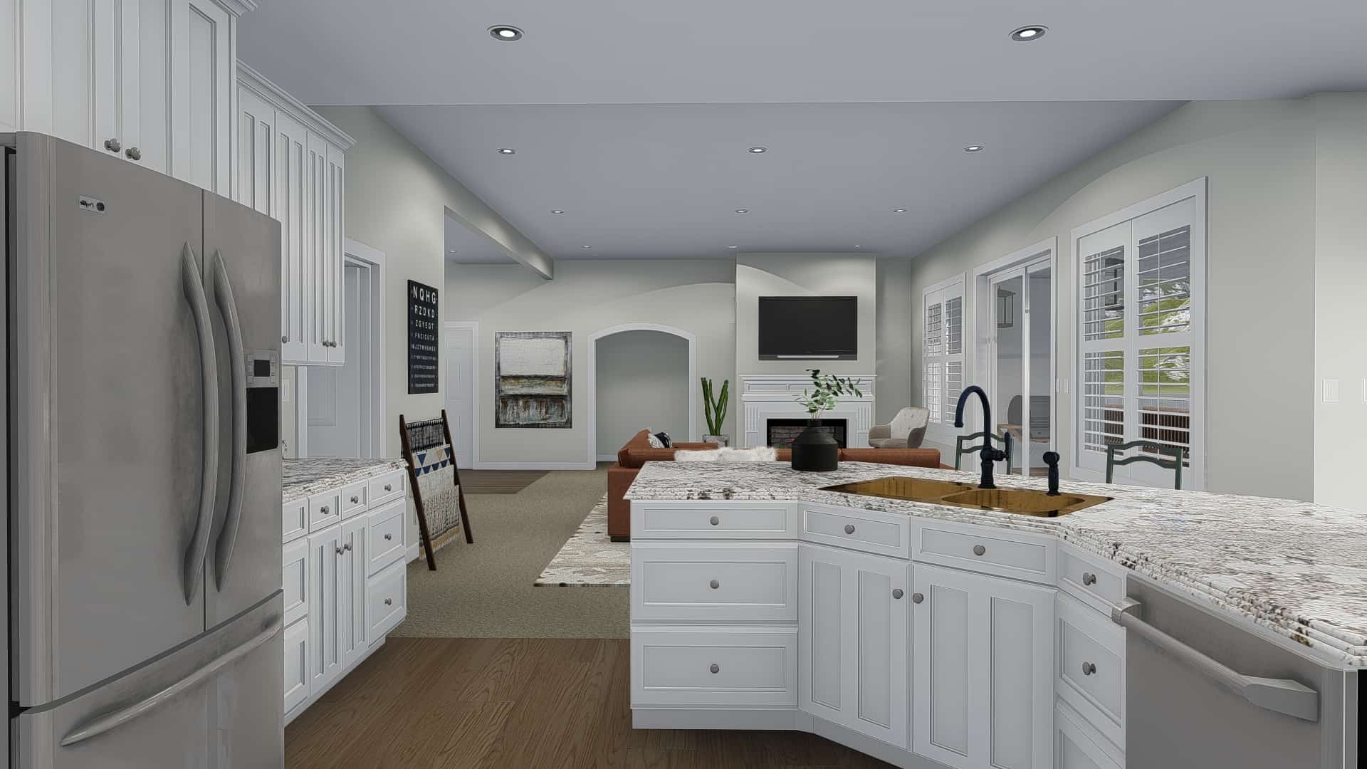 Kitchen of this 3-Bedroom, 2920 Sq Ft Plan - 187-1154