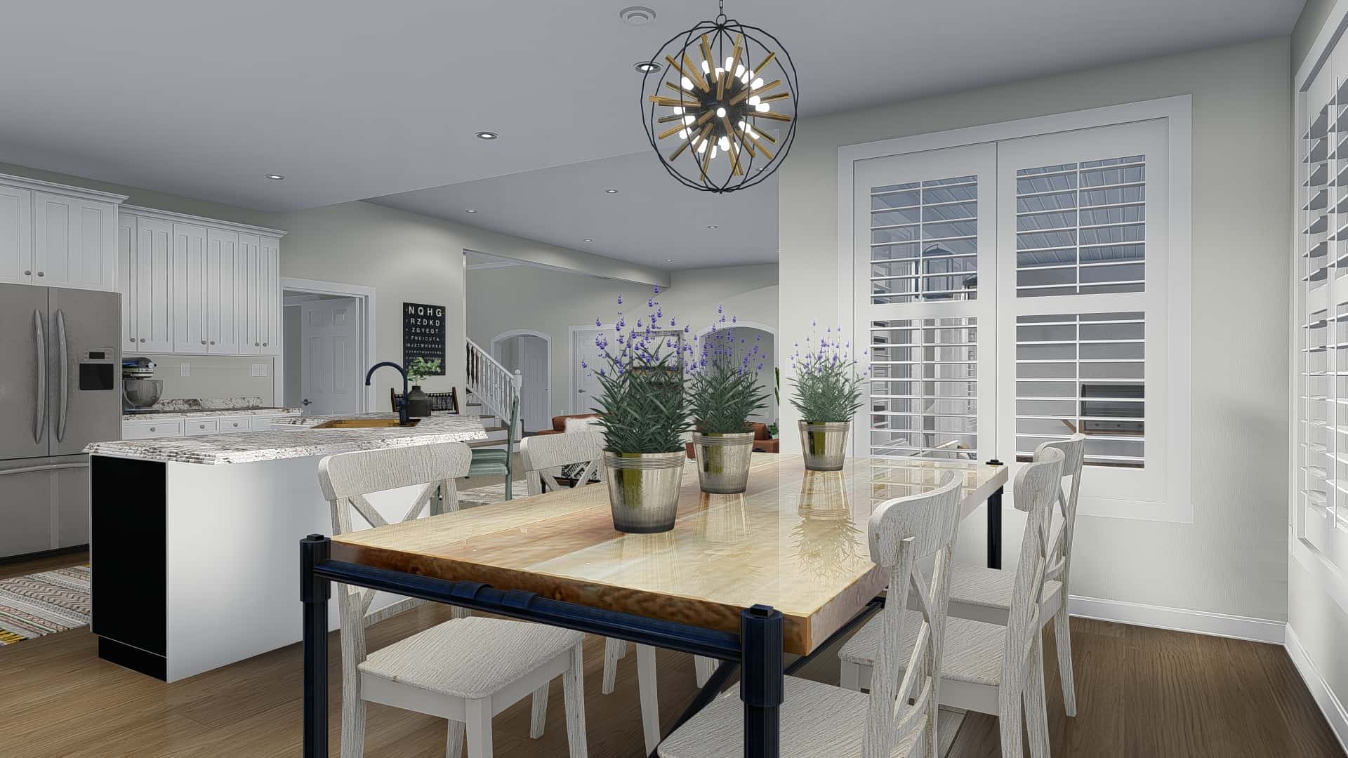 Dining Room of this 3-Bedroom, 2920 Sq Ft Plan - 187-1154