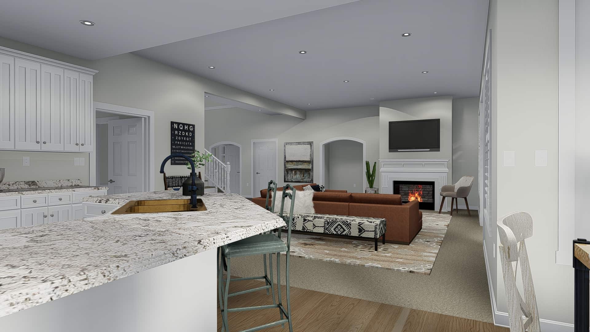 Family Room of this 3-Bedroom, 2920 Sq Ft Plan - 187-1154
