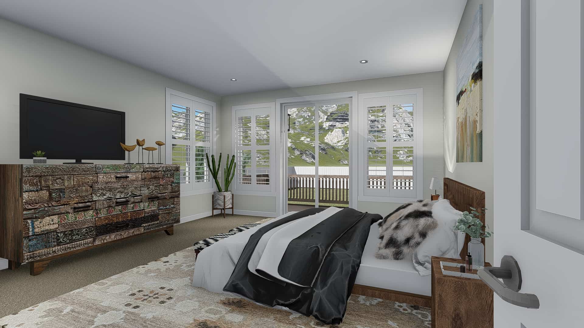 Master Bedroom of this 3-Bedroom, 2920 Sq Ft Plan - 187-1154