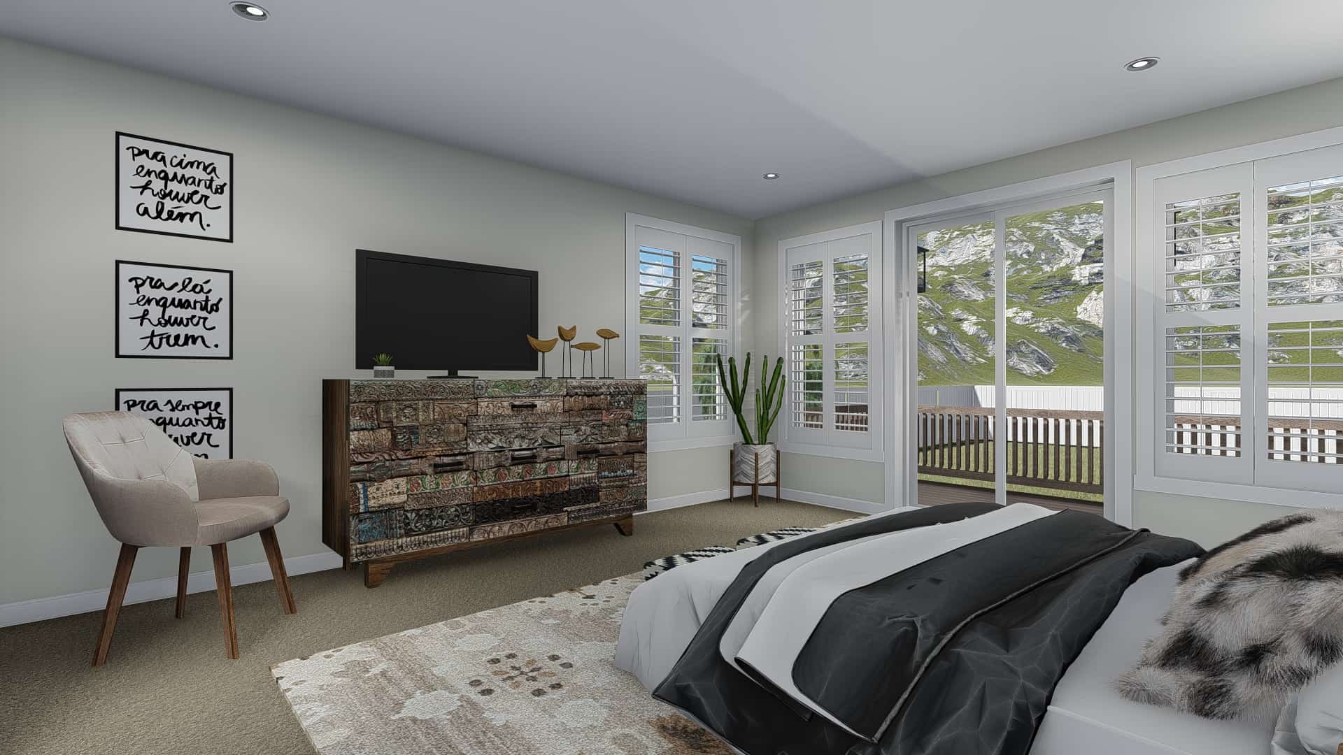 Master Bedroom of this 3-Bedroom, 2920 Sq Ft Plan - 187-1154