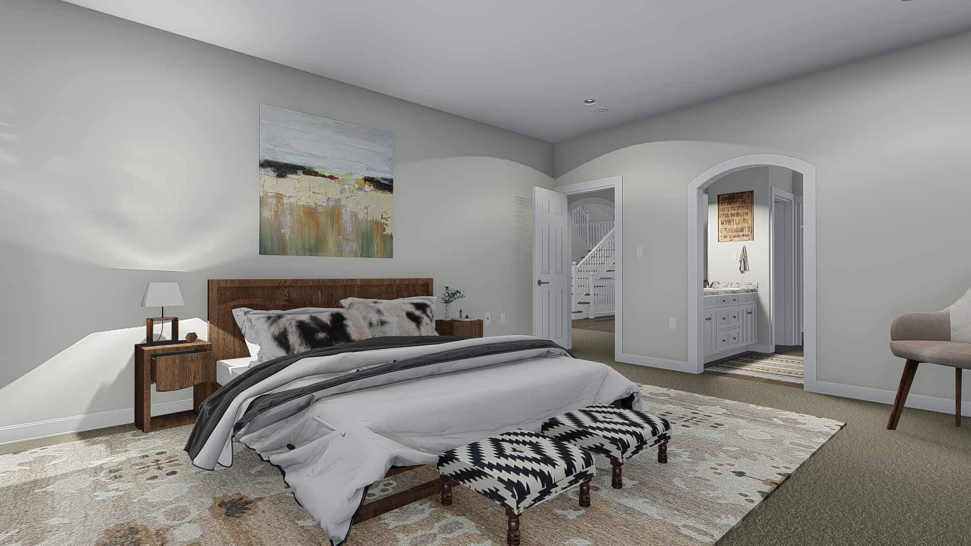 Master Bedroom of this 3-Bedroom, 2920 Sq Ft Plan - 187-1154