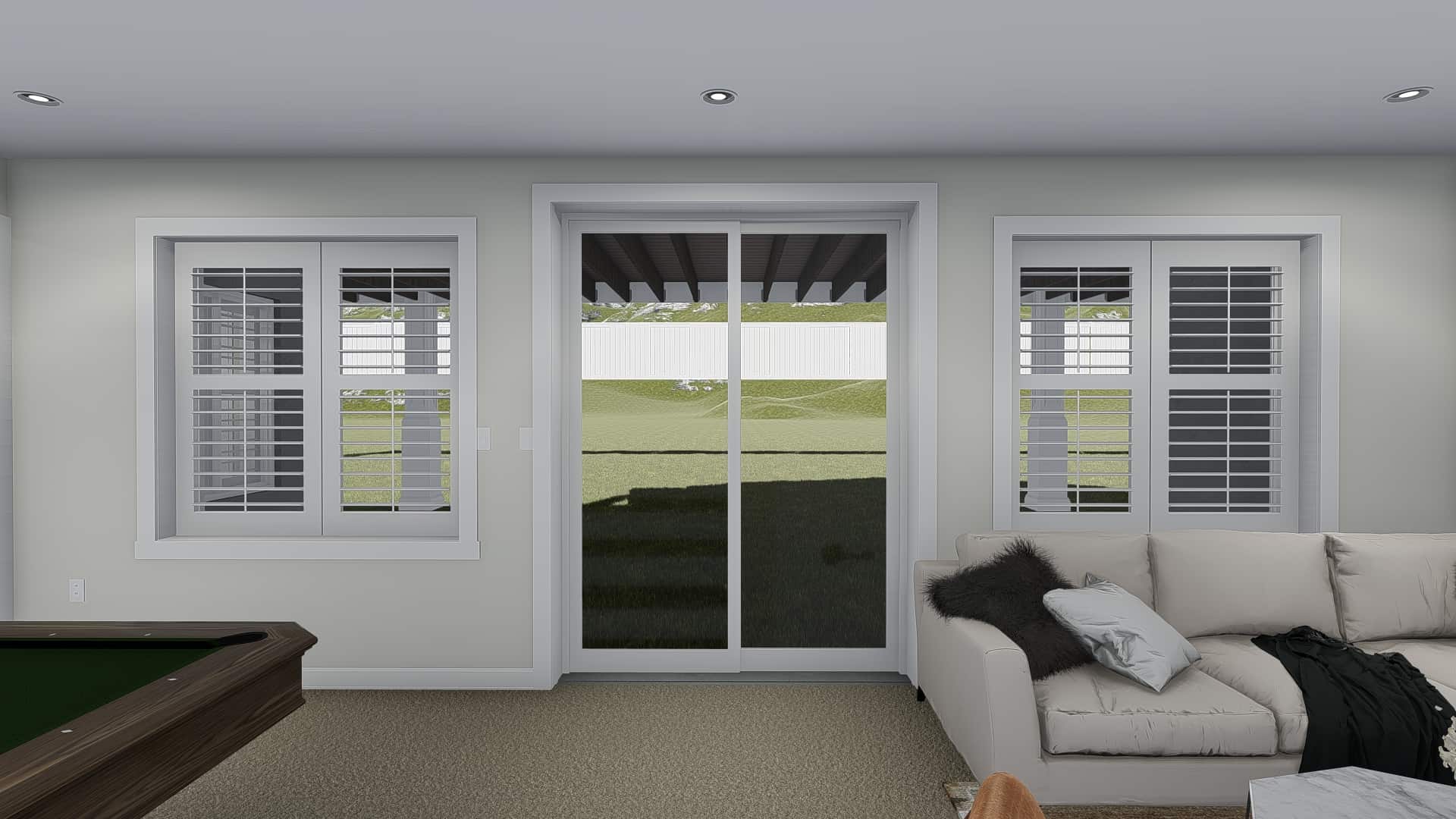 Pool House of this 3-Bedroom, 2920 Sq Ft Plan - 187-1154