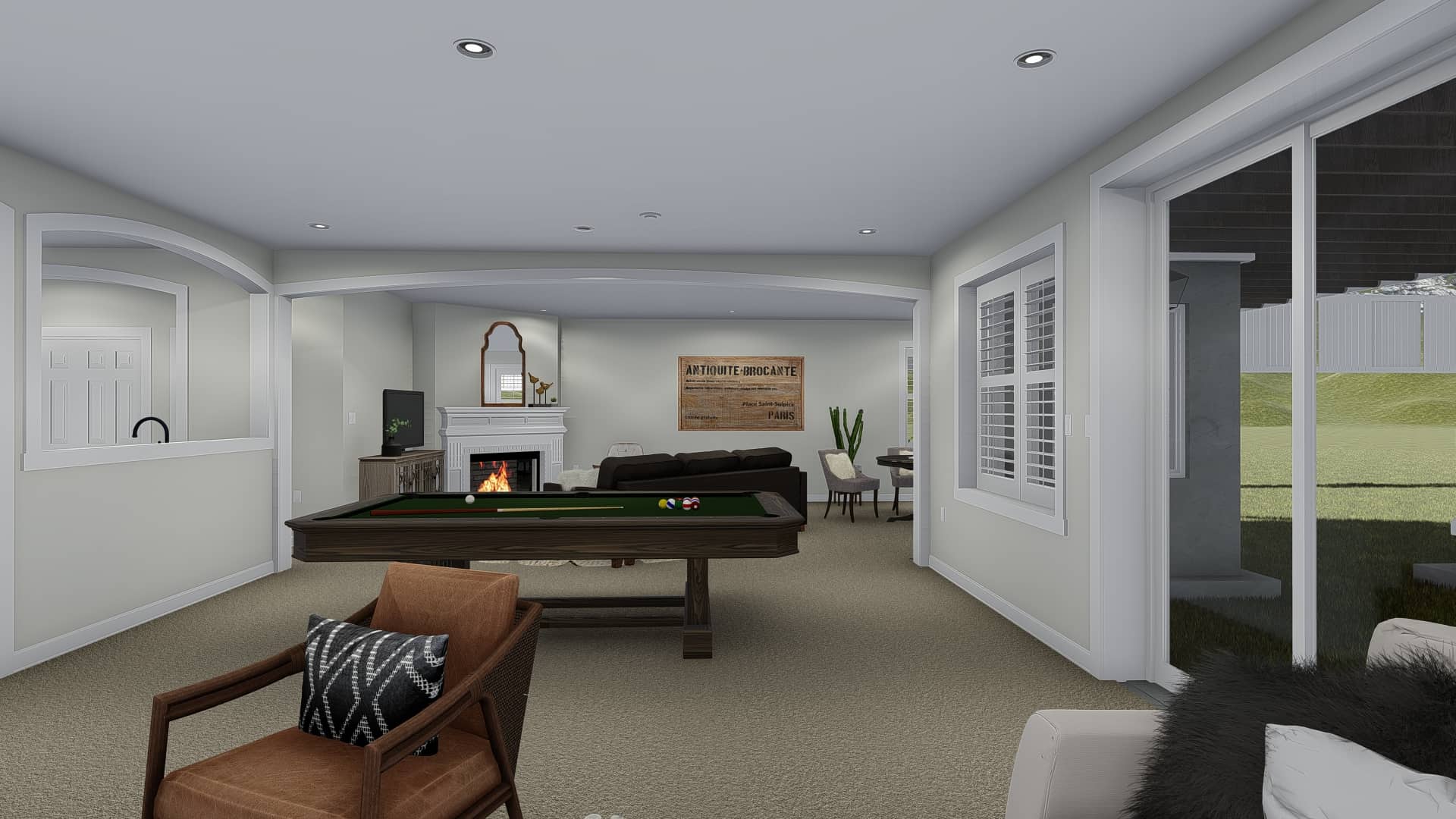 Pool House of this 3-Bedroom, 2920 Sq Ft Plan - 187-1154