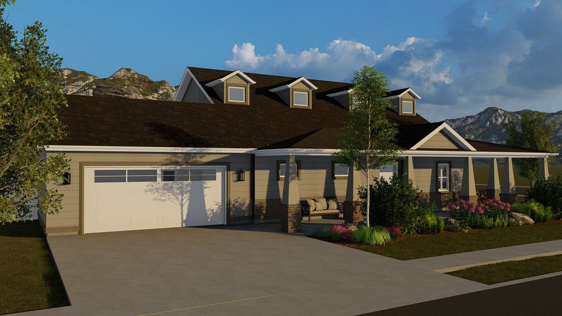 Garage of this 3-Bedroom, 2705 Sq Ft Plan - 187-1155