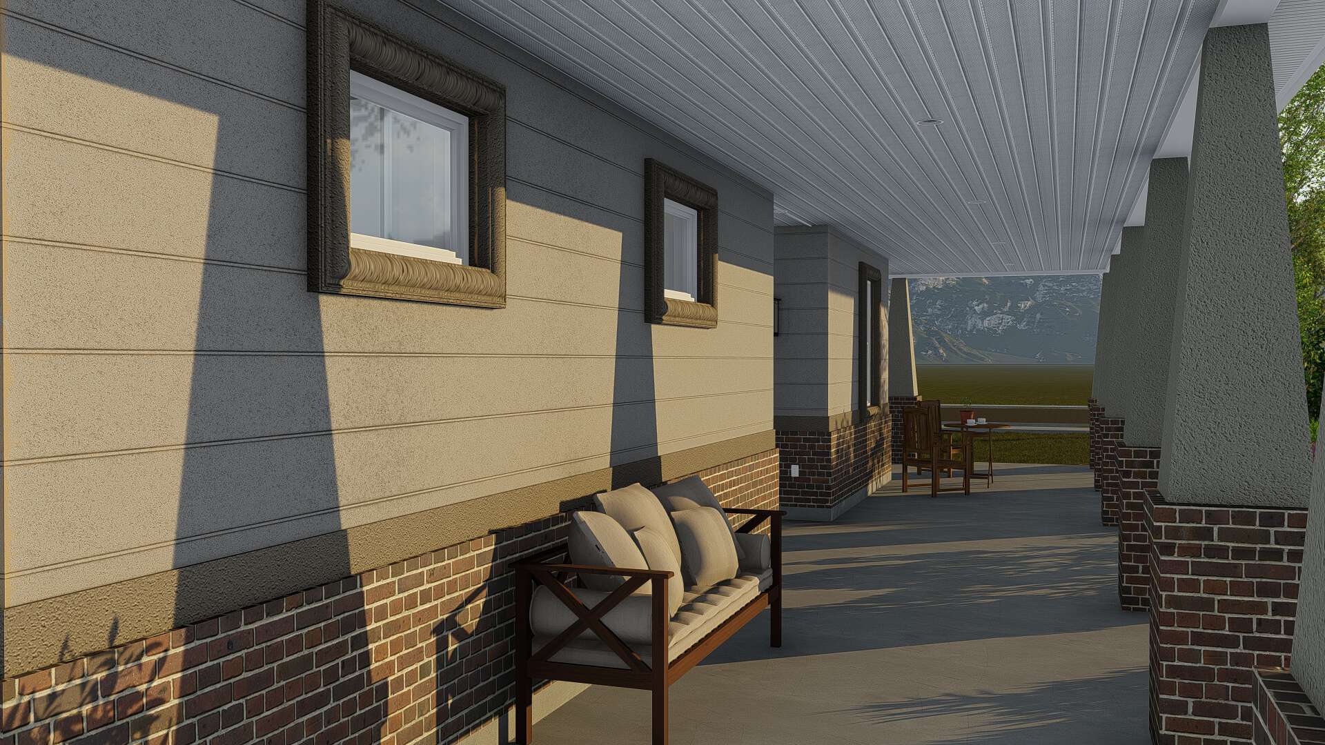 Porch of this 3-Bedroom, 2705 Sq Ft Plan - 187-1155