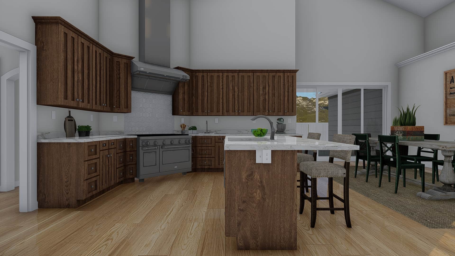 Kitchen of this 3-Bedroom, 2705 Sq Ft Plan - 187-1155